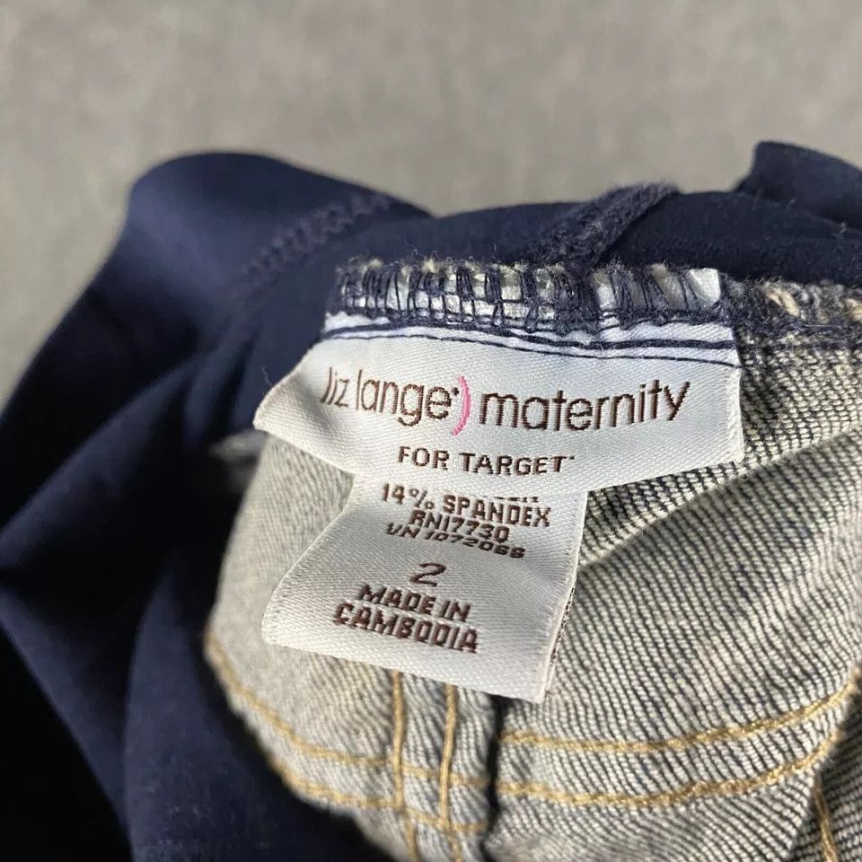 Other Liz Lange Maternity Jeans Women's 2 Cotton Blend Denim NWD Size 26" / US 2 / IT 38 - 9 Thumbnail