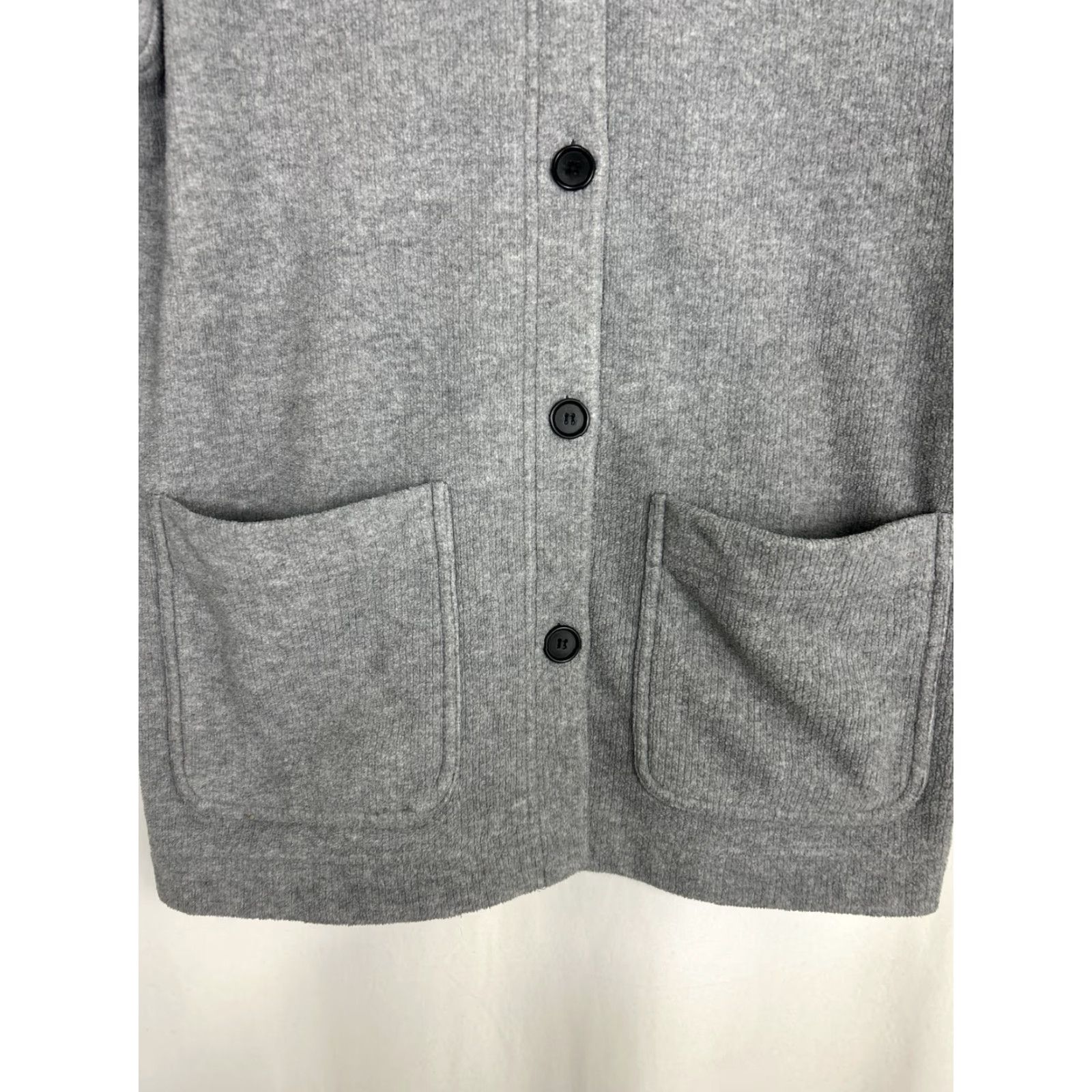 J.Crew J.CREW Cardigan Mens Small Polyester Blend Collared Button Up Gray Pockets Sweater Size US S / EU 44-46 / 1 - 5 Thumbnail