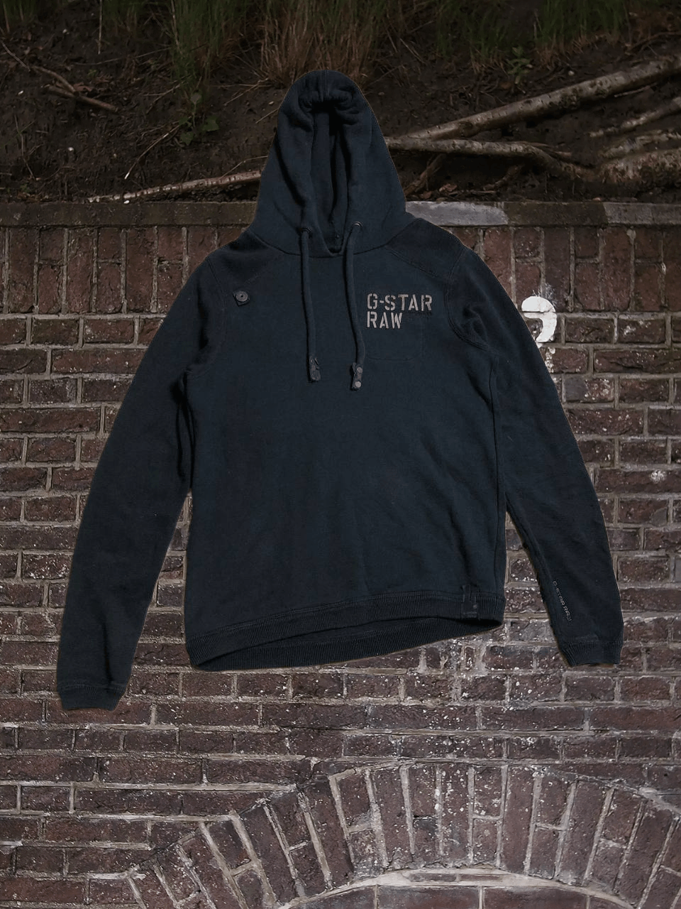 G-Star Hoodie G-Star Raw Big Logo vintage GS01 3301 sweatshirts Size US M / EU 48-50 / 2 - 1 Thumbnail