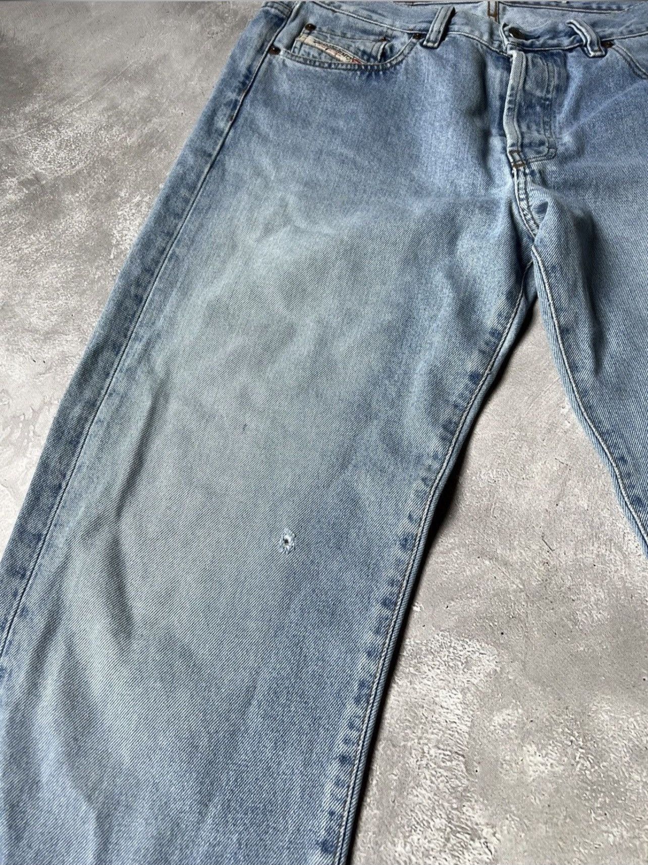 Diesel Vintage 90s Diesel Distressed Fade Denim Pants Size US 33 - 6 Thumbnail
