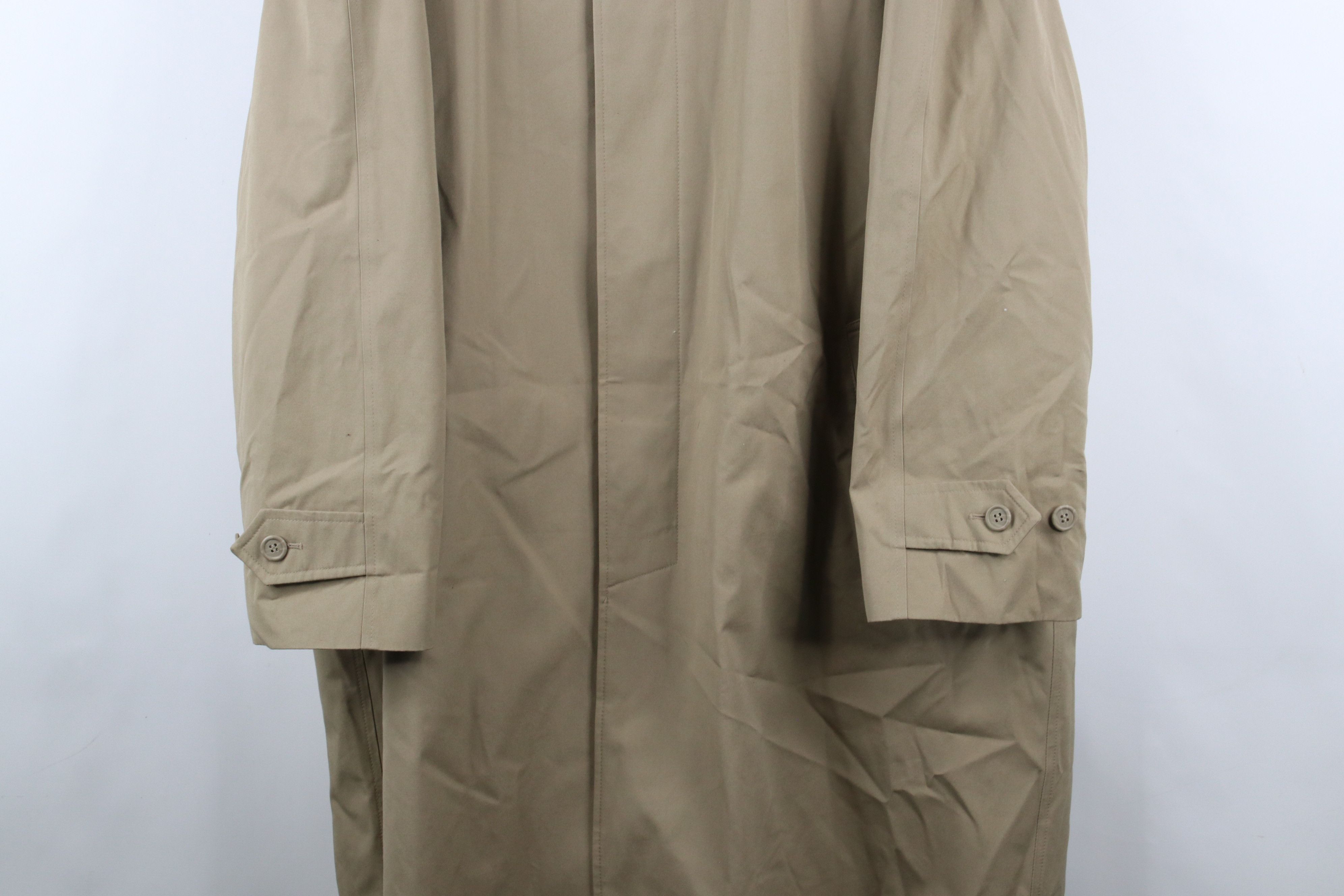 Vintage Vintage 90s Streetwear Lined Trench Coat Rain Jacket Beige Size US XXL / EU 58 / 5 - 3 Thumbnail