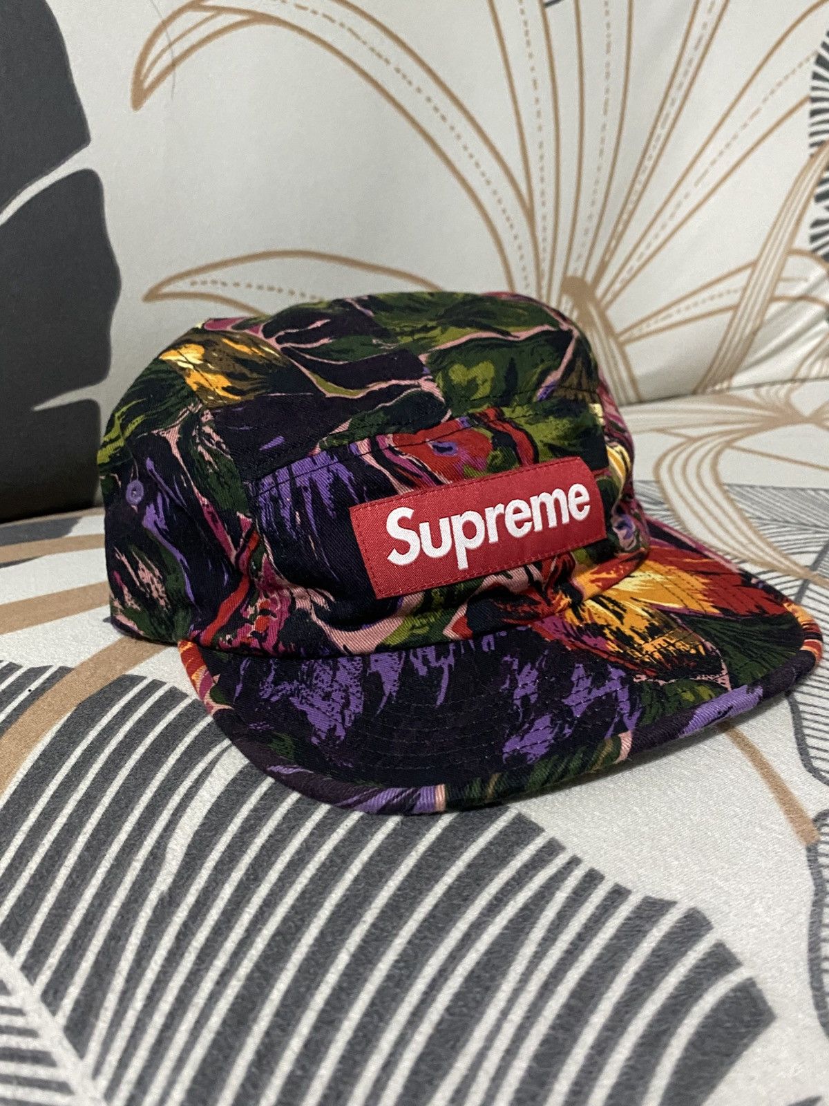 Supreme Supreme - FW17 Painted Floral Camp Cap Size ONE SIZE - 4 Thumbnail