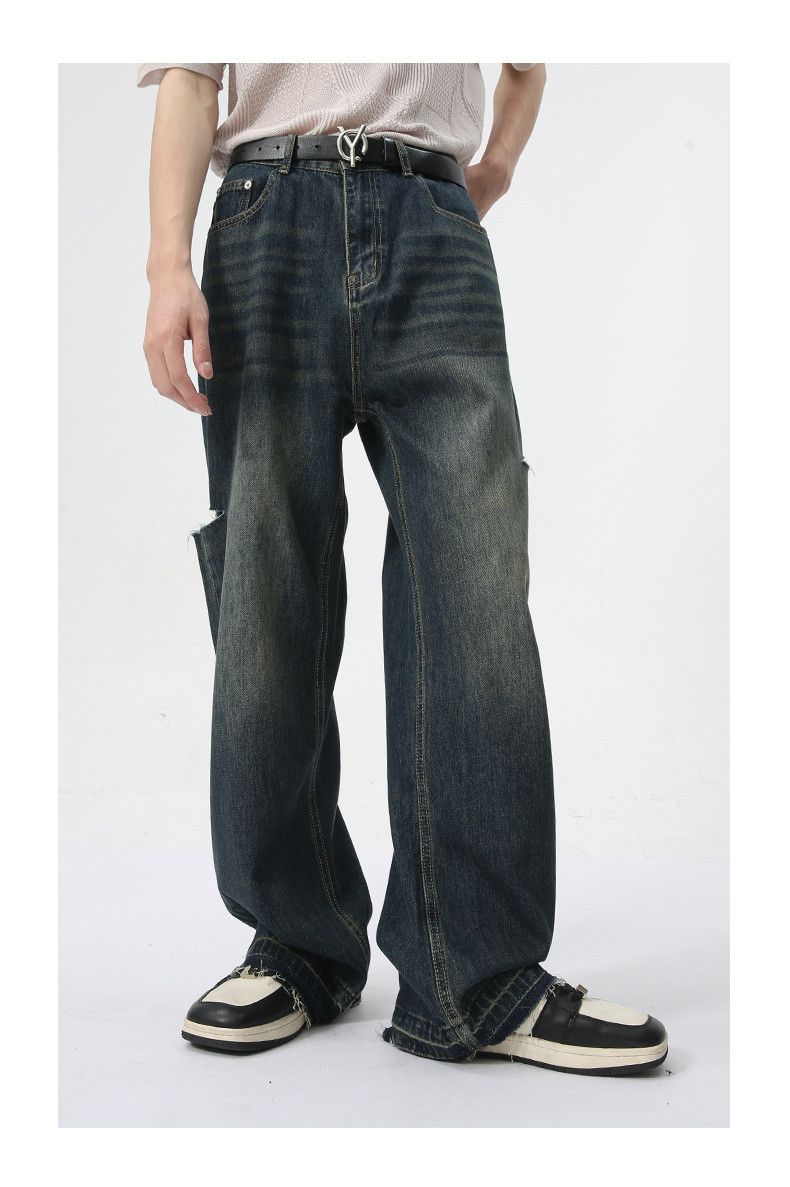 Japanese Brand × Jean Street retro side hole design jeans Size US 32 / EU 48 - 3 Thumbnail