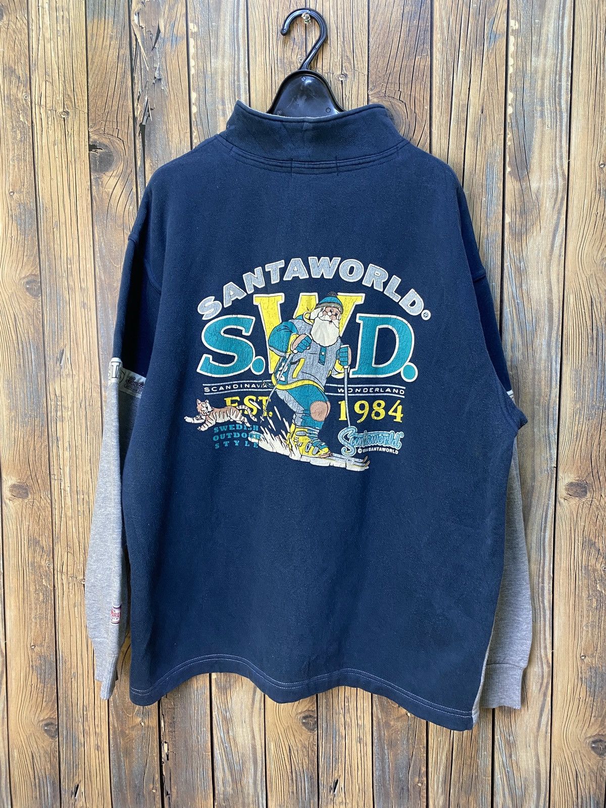 Captain Santors × Vintage Vintage santa world half zipper sweatshirt Size US XL / EU 56 / 4 - 1 Thumbnail