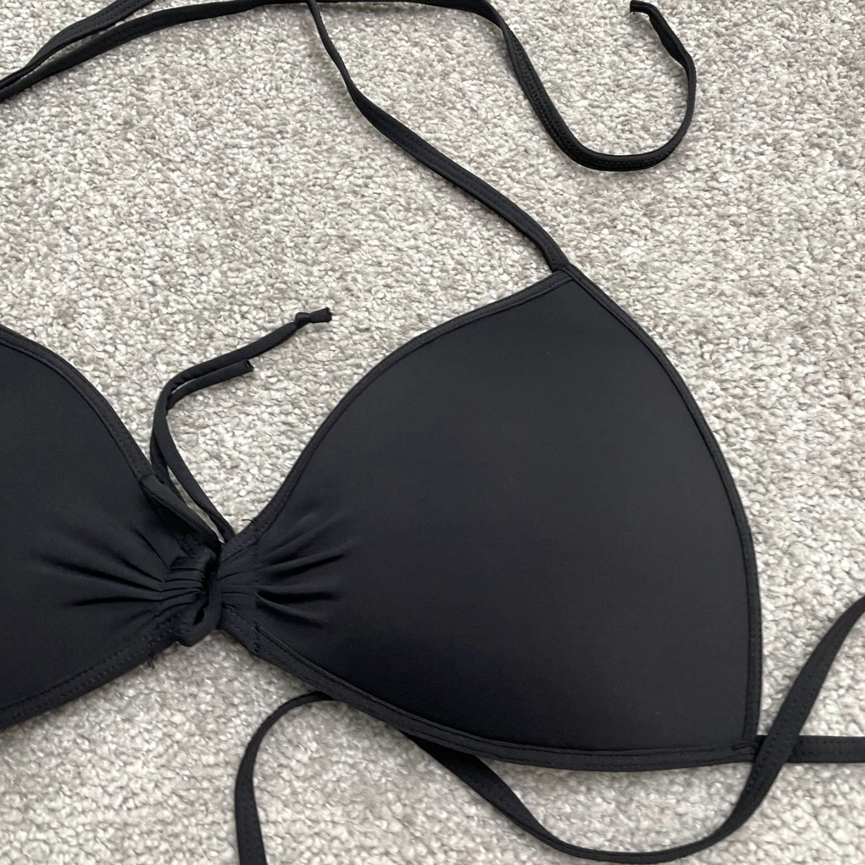 Triangl Eidon Bikini Triangle Top Womens Large Black Padded Halter Beach 90s Theme Mens Womens Girls? Size L / US 10 / IT 46 - 7 Thumbnail
