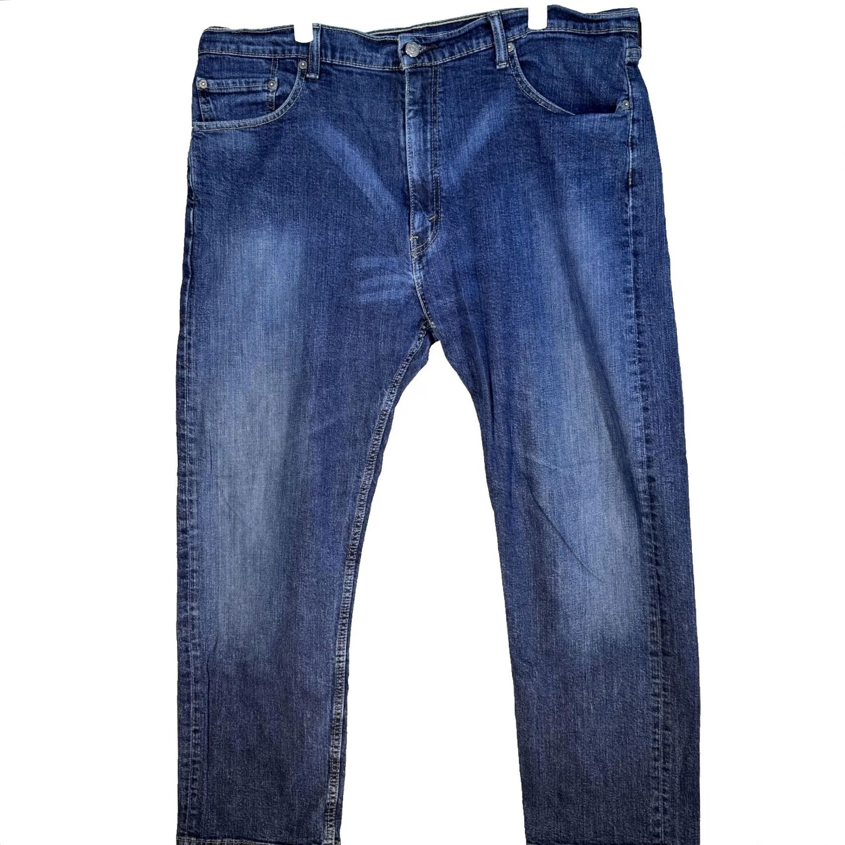 Levi's VINTAGE Levi’s 505 Jeans Mens 40x30 Blue Regular Fit Straight Leg Stretch Denim Zip Fly Size US 40 / EU 56 - 2 Thumbnail