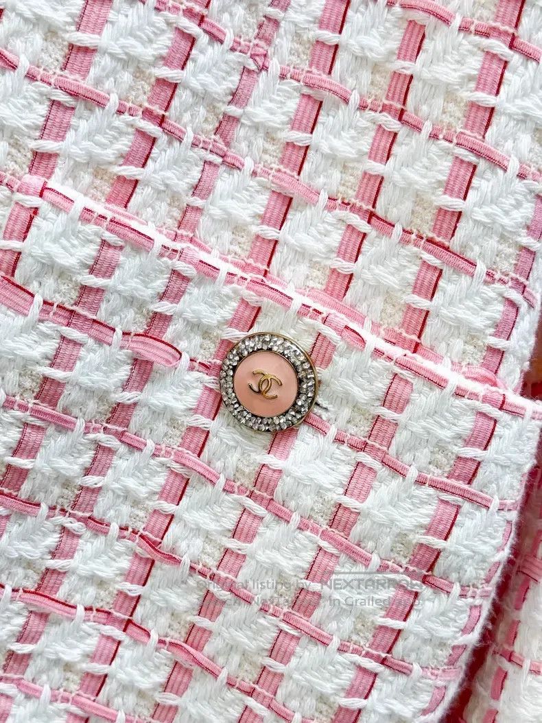Chanel Chanel Woven plaid four-pocket long-sleeved silhouette jac Size XS / US 0-2 / IT 36-38 - 5 Thumbnail