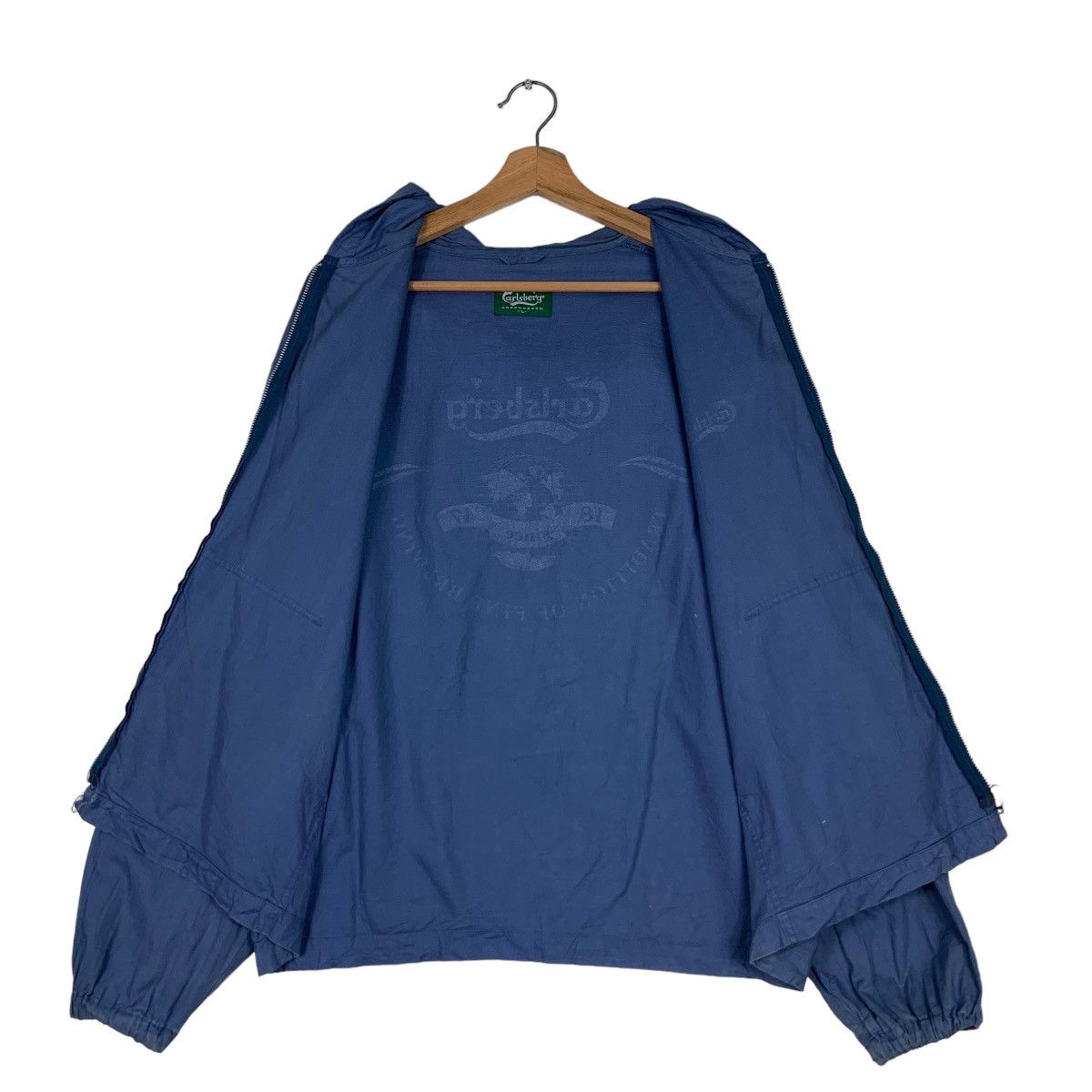 Drink Beer Save Water CARLSBERG Big Logo Hoodie Light Jacket #0547-C25 Size US L / EU 52-54 / 3 - 15 Thumbnail