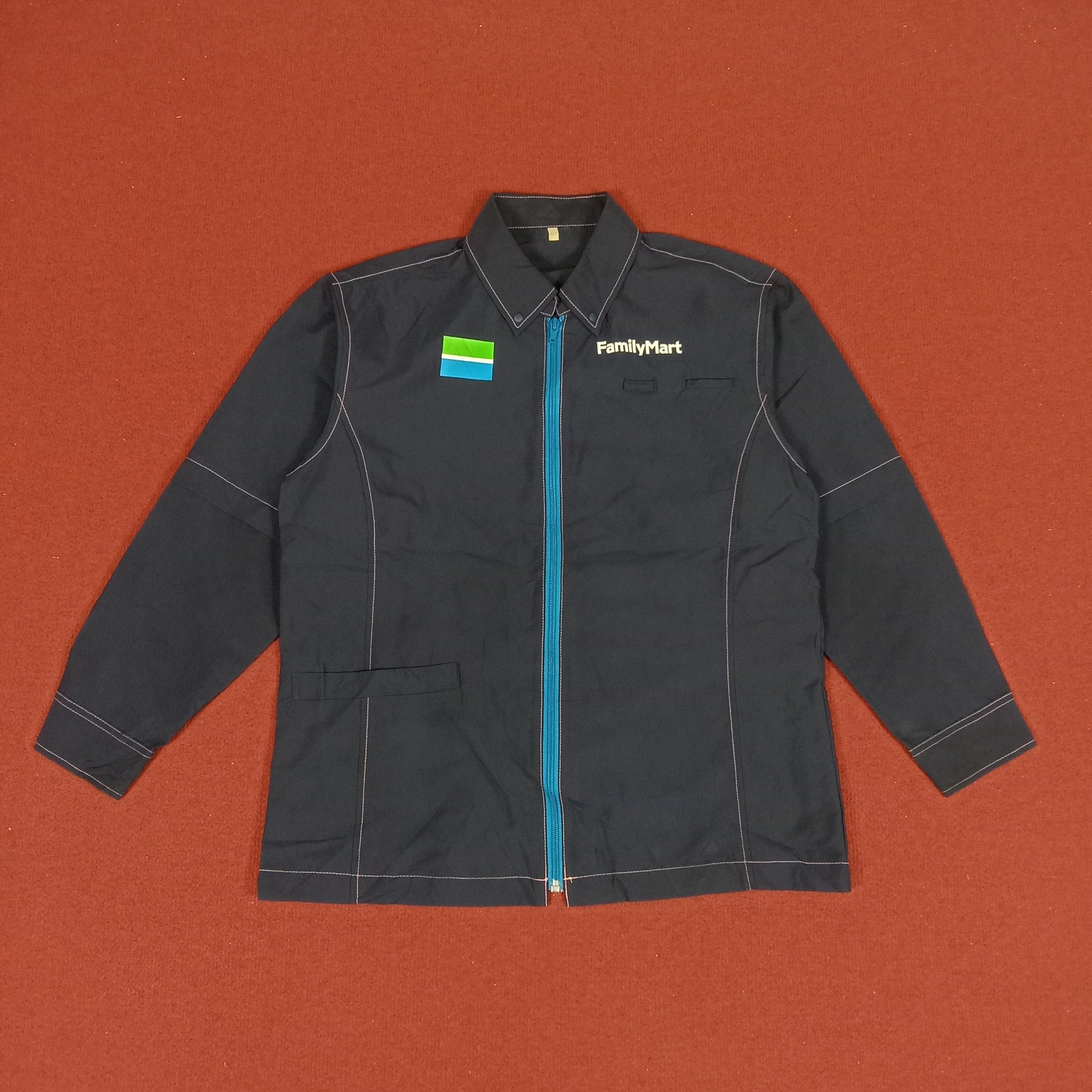 Family Mart Japanese Brand Uniform Zipper Shirt Jacket