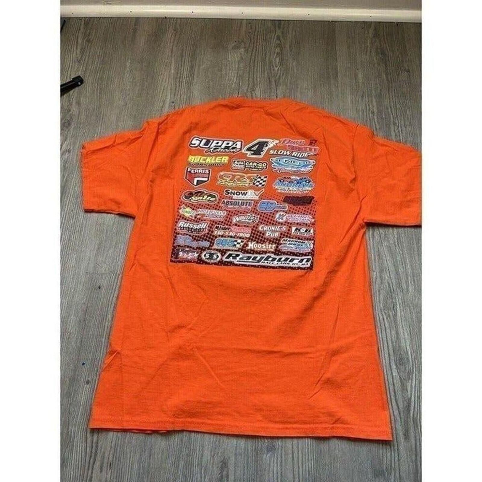 Other Vintage Mens Hanes Suppa Racing T Shirt Size XL Orange Size US XL / EU 56 / 4 - 2 Thumbnail