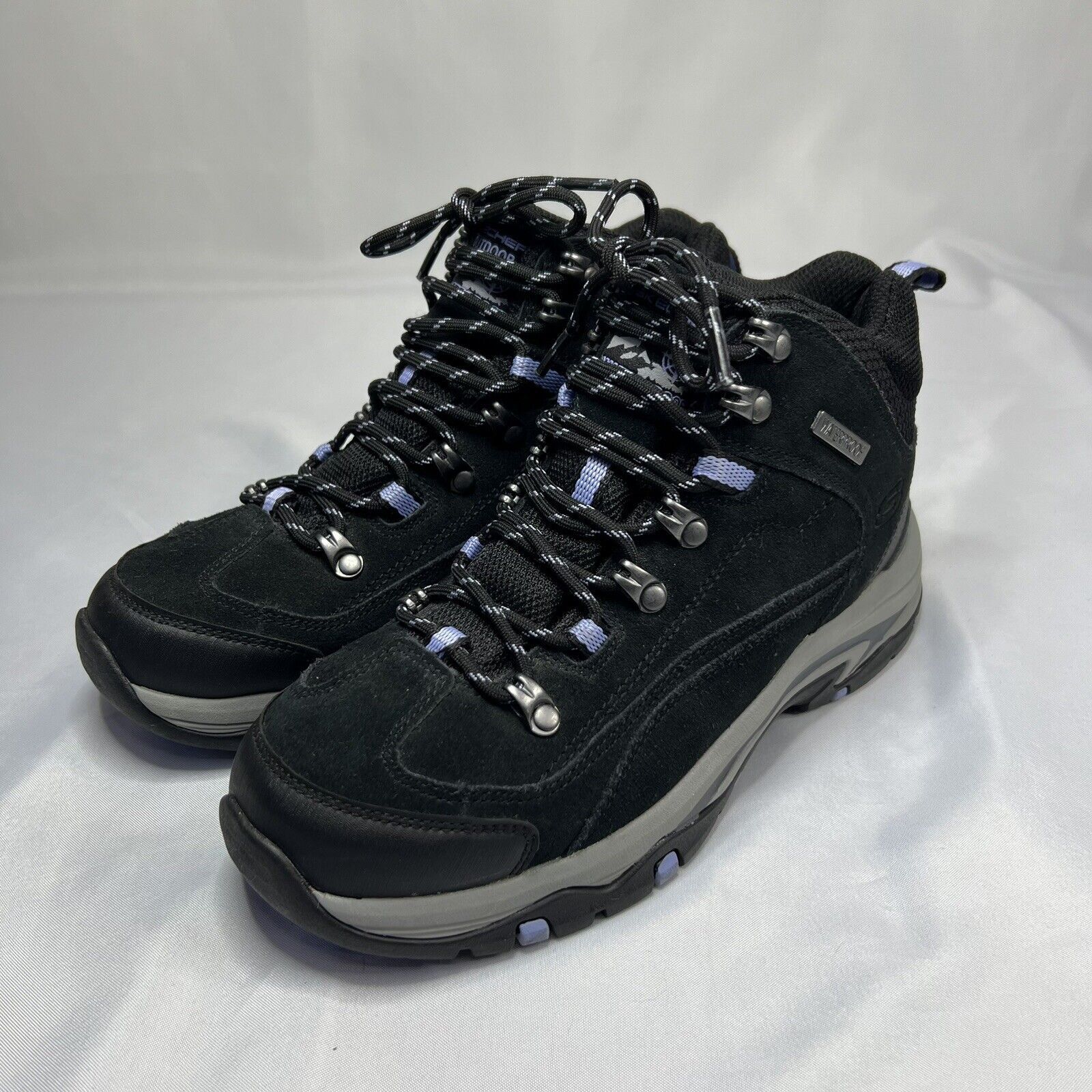 SKECHERS Women’s Skechers Alpine Trail Black Memory Foam Boots Sz 6.5 Size US 6.5 / IT 36.5 - 5 Thumbnail