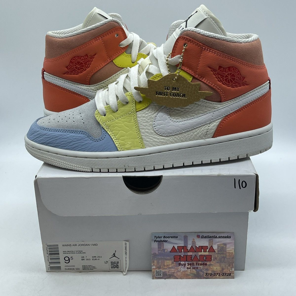 Jordan Brand Wmns air Jordan 1 mid to my first coach Size US 9.5 / IT 39.5 - 1 Thumbnail