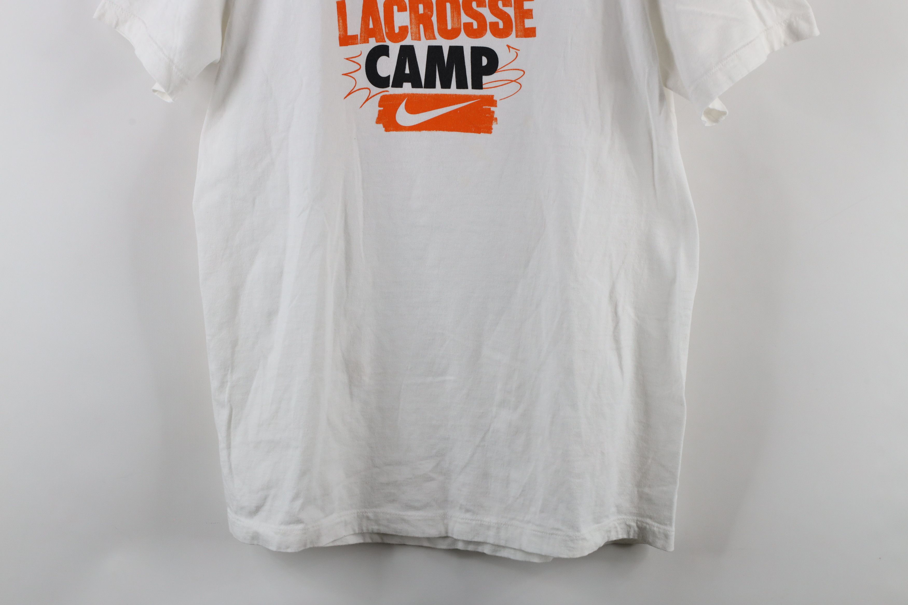 Nike × Vintage Nike Out Center Swoosh Lacrosse Camp Short Sleeve T-Shirt Size US M / EU 48-50 / 2 - 3 Thumbnail