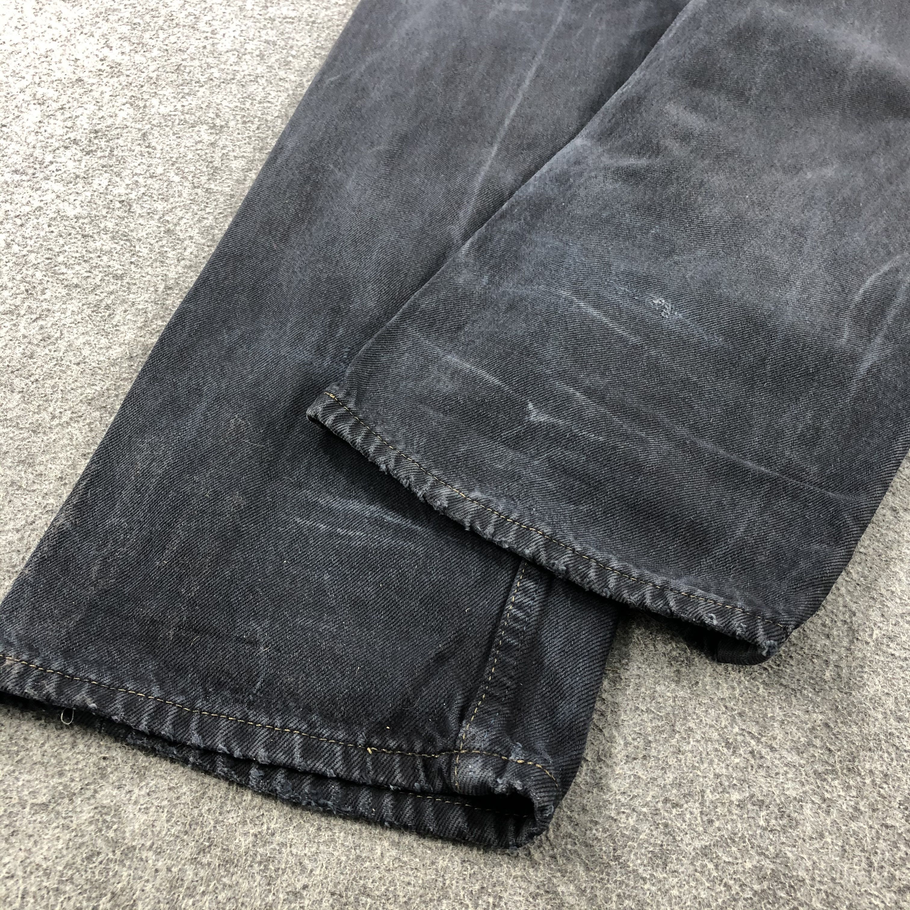 Levi's × Vintage Vintage 90s Distress Levis 501 Faded Black Jeans-JM1533 Size US 36 / EU 52 - 5 Thumbnail