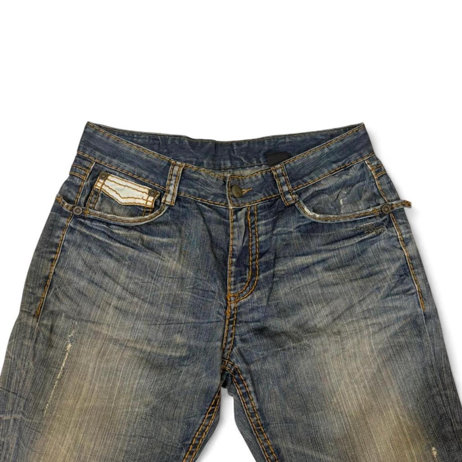 True Religion Vintage EXR mud wash denim jeans with back pockets design Size 34" / US 12 / IT 48 - 6 Thumbnail