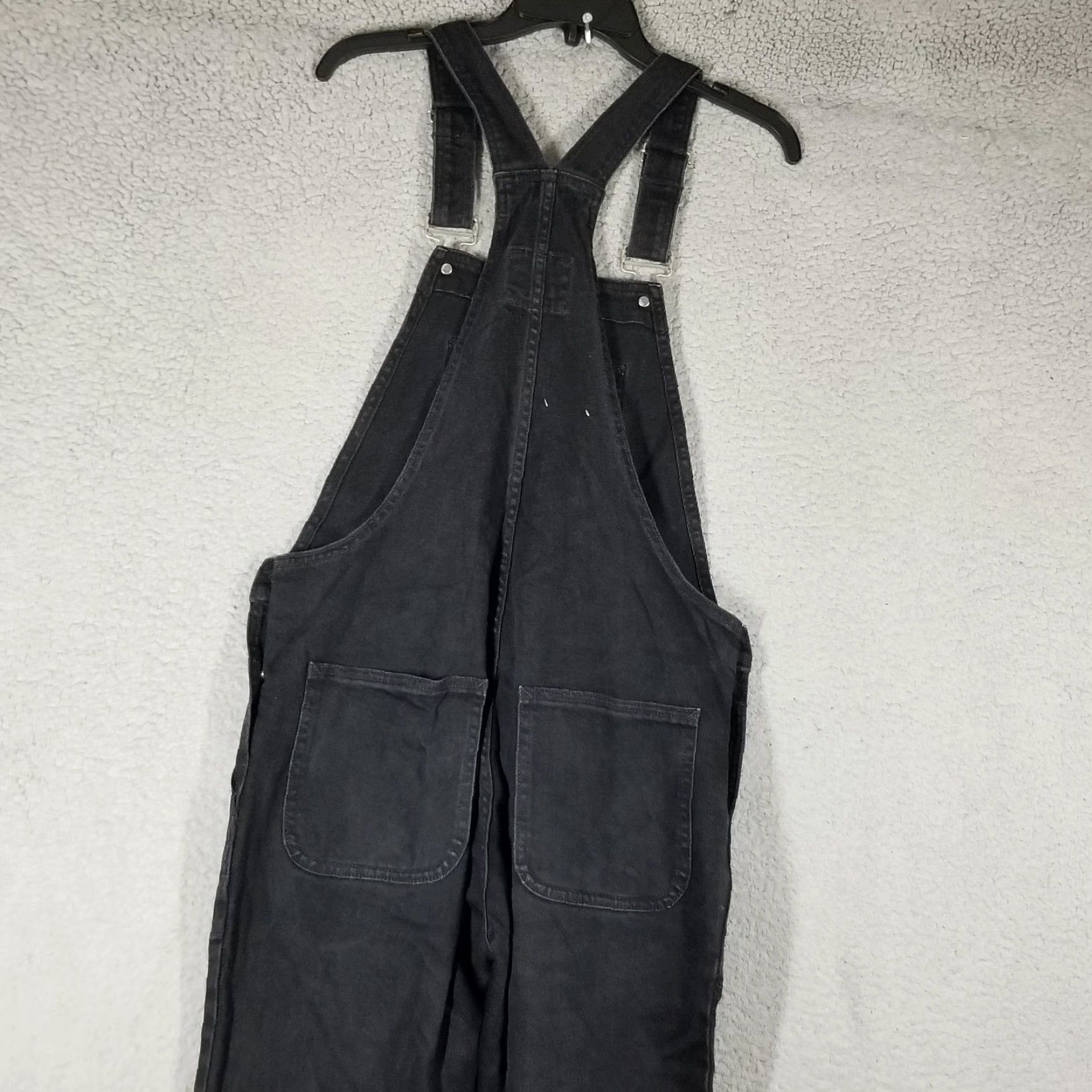 Gap Gap Overalls Womens XS Black Denim Utility Adjustable Straps Pockets Stretch Casual Size 26" / US 2 / IT 38 - 2 Thumbnail