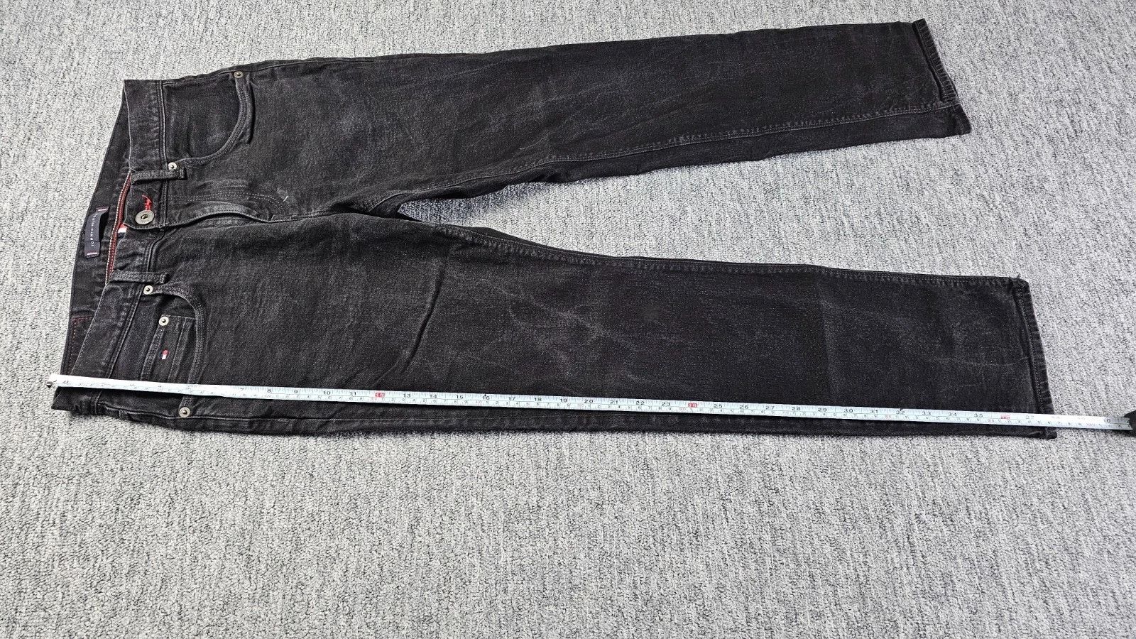 Tommy Hilfiger Tommy Hilfiger Denton Stretch Straight Jeans W32 Faded Black Size US 32 / EU 48 - 17 Thumbnail