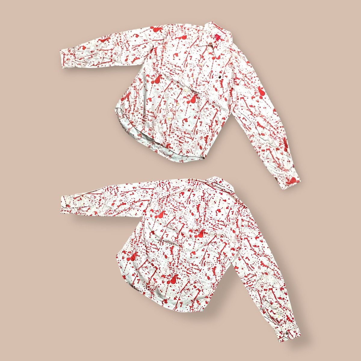 Bape OG2000's Bape Paint Splatter L/S Button up Shirt Size US L / EU 52-54 / 3 - 1 Thumbnail