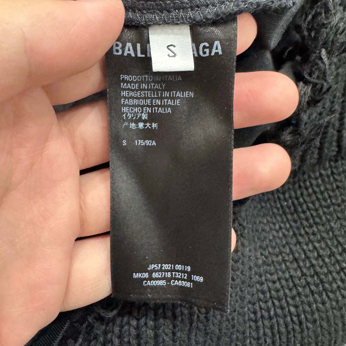 Balenciaga Balenciaga 'Coke' Distressed Color Block Knit Hoodie Size US S / EU 44-46 / 1 - 3 Thumbnail