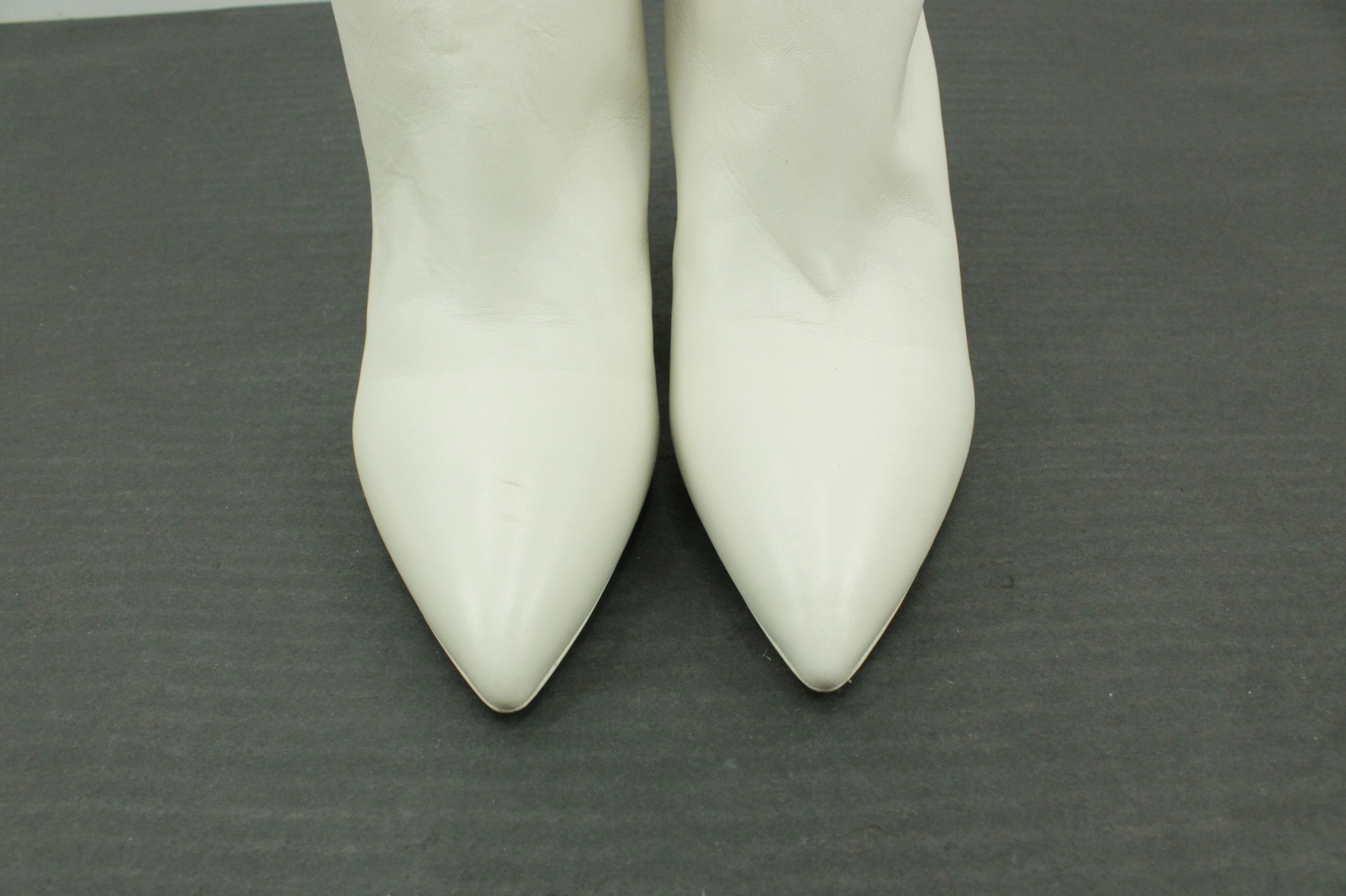 Jil Sander Jil Sander Mid-Length Heel White Leather Boots Size US 8 / IT 38 - 8 Thumbnail