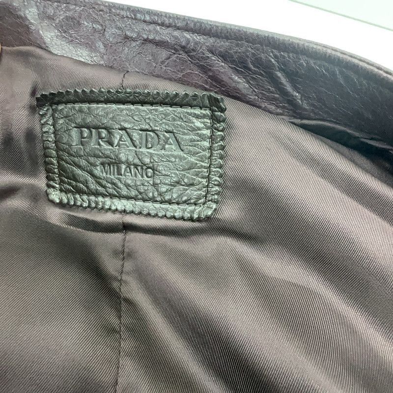 Prada Prada Brown Leather Jacket for Men-2506 Size US M / EU 48-50 / 2 - 1 Thumbnail