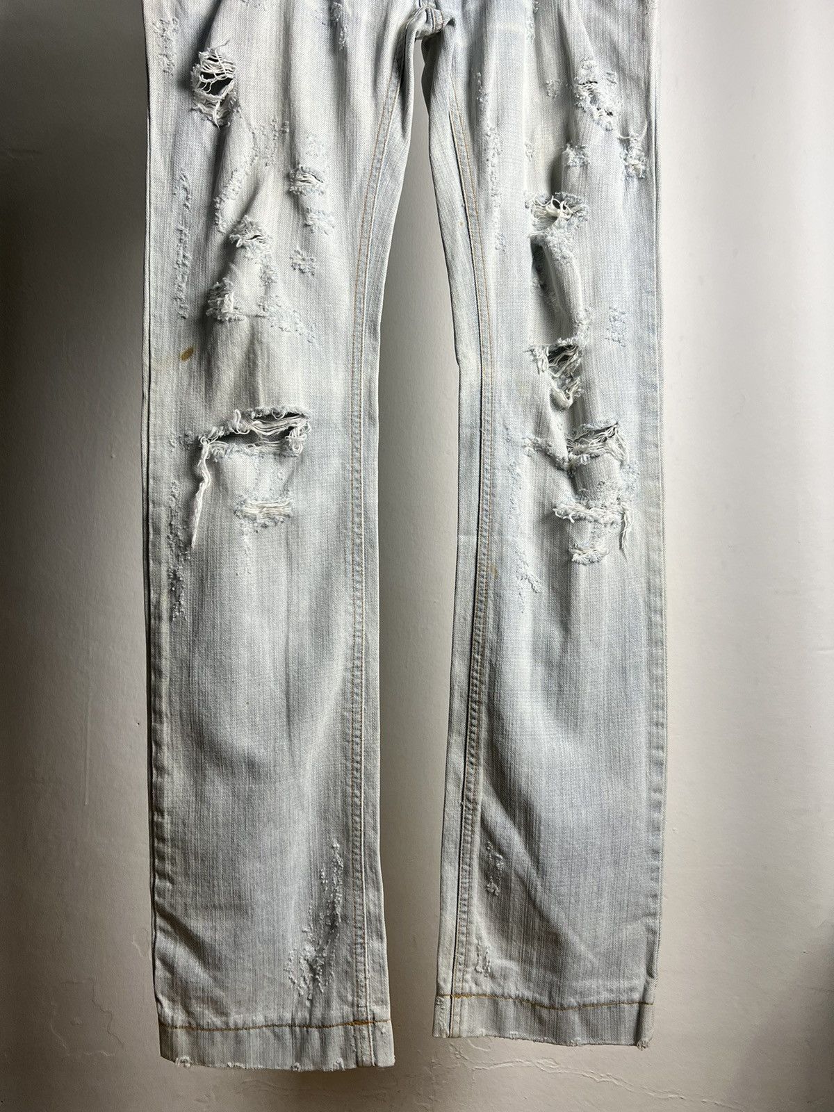 Dolce & Gabbana × Vintage Vintage Distressed Dolce&Gabbana "Love Me" Flower Denim Size US 36 / EU 52 - 6 Thumbnail