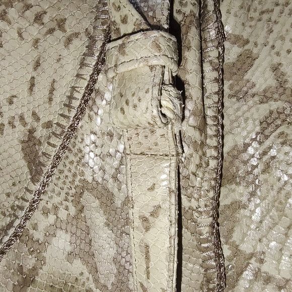 Vintage vintage Sharif snake textured handbag Size ONE SIZE - 11 Thumbnail