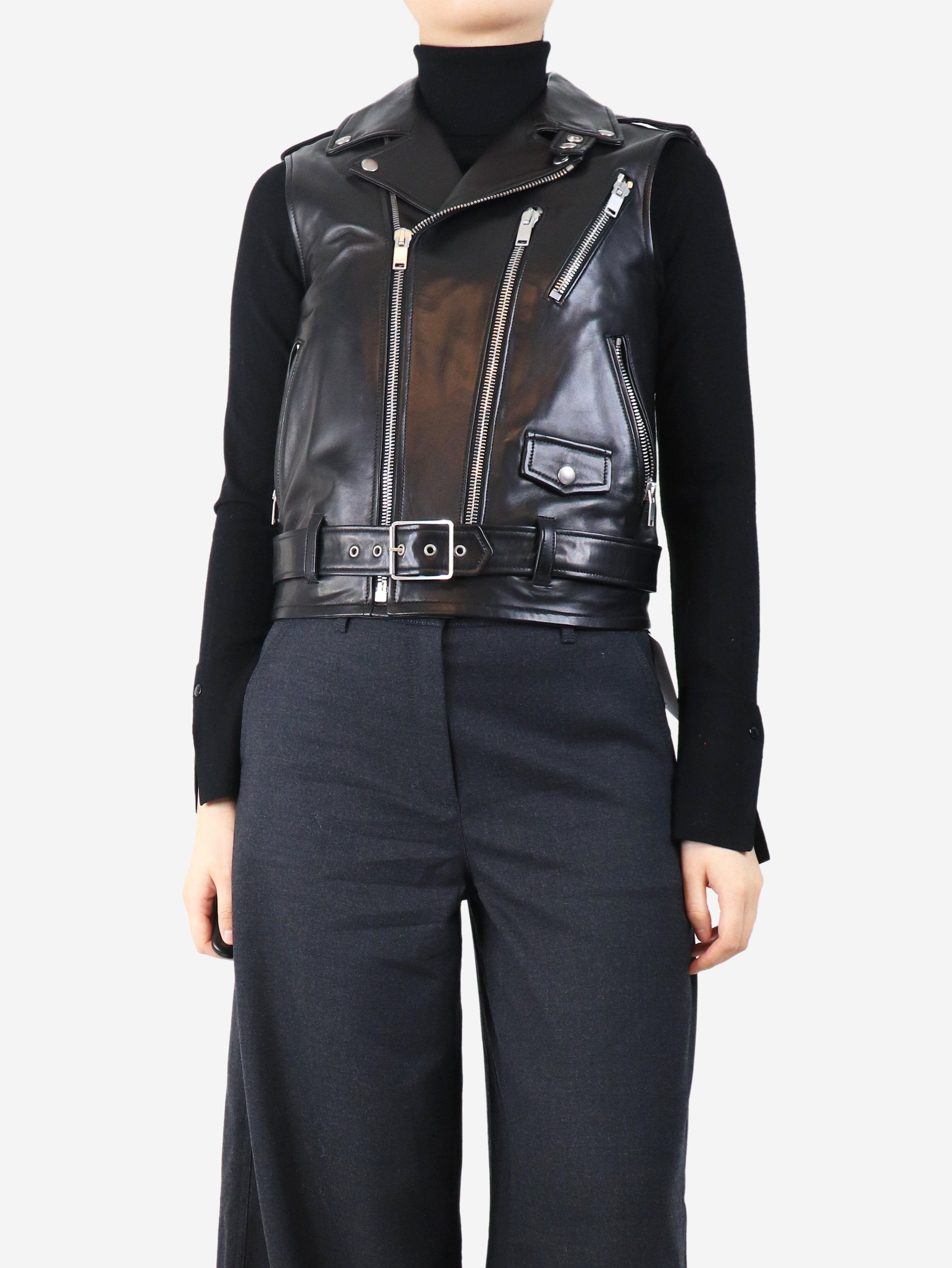 Other Black leather biker vest - UK 12 Size M / US 6-8 / IT 42-44 - 1 Thumbnail