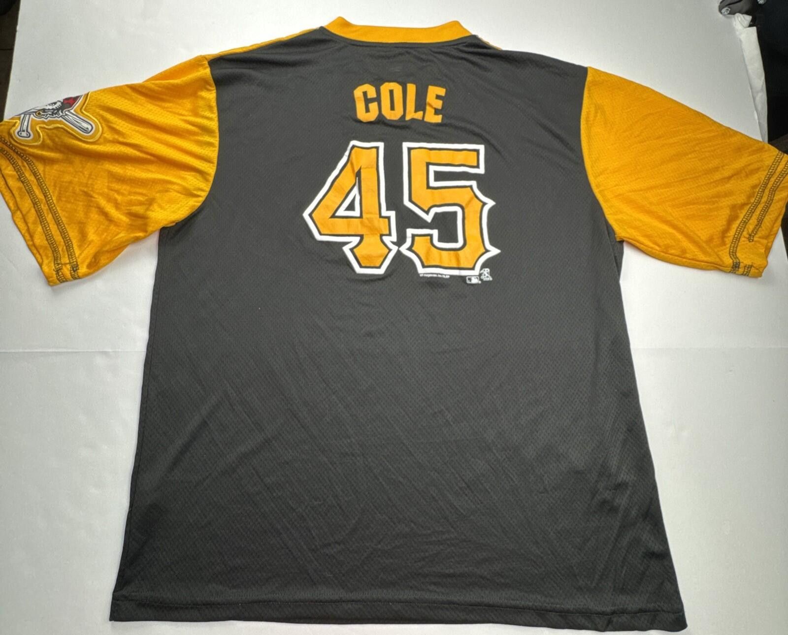 Other Gerrit Cole #45 Pittsburgh Pirates Jersey Shirt Large MLB Size ONE SIZE - 2 Thumbnail
