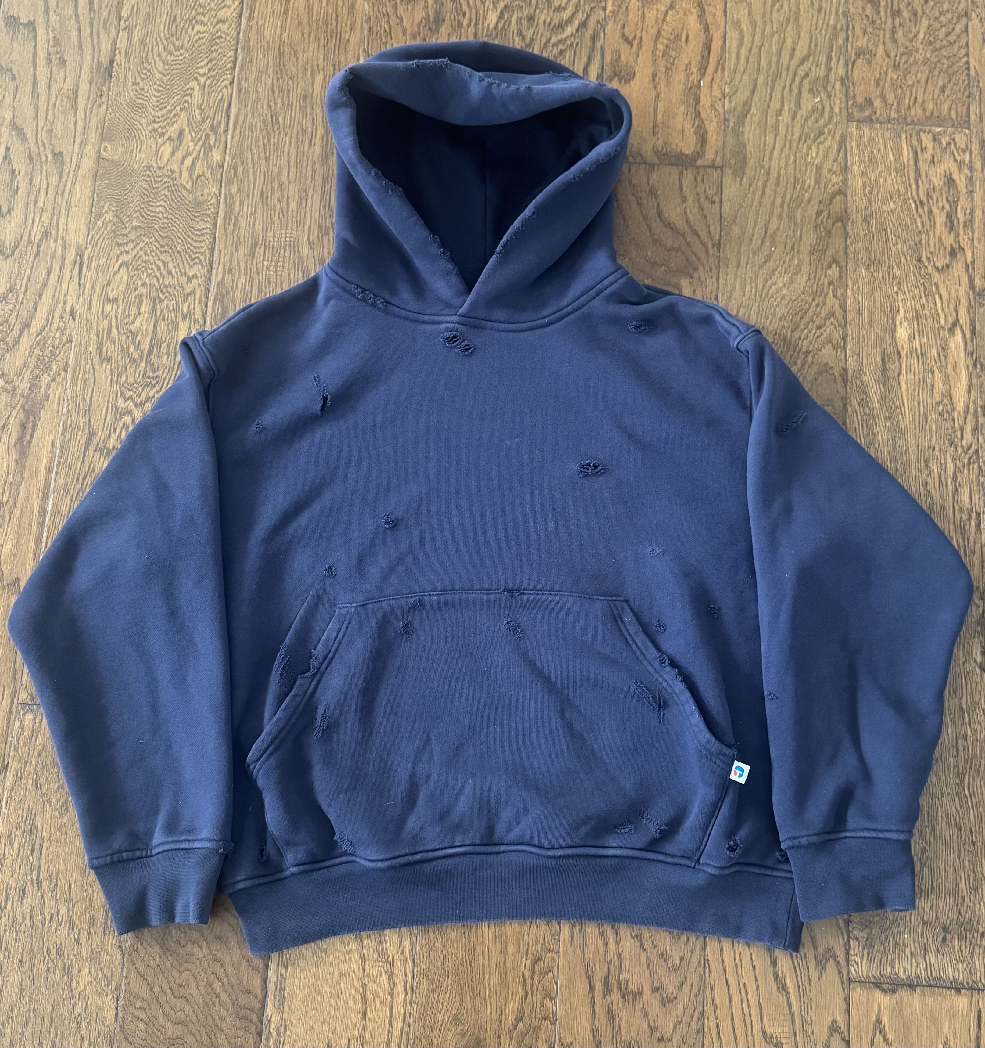 HMDD Navy Blue distressed HMDD LA hoddie Size US S / EU 44-46 / 1 - 1 Thumbnail