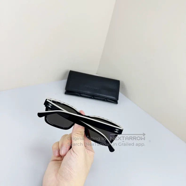 Chanel Chanel Black Letter Logo Sunglasses Size ONE SIZE - 3 Thumbnail