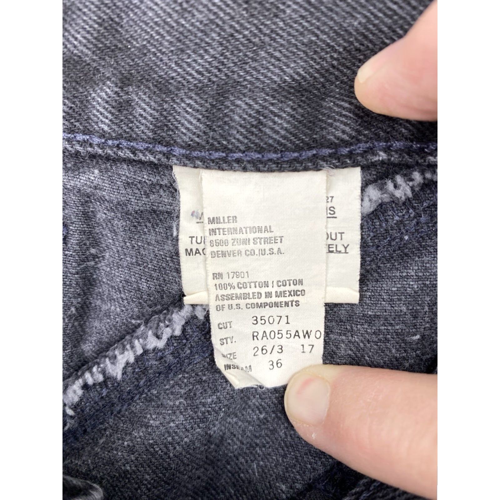 Vintage VINTAGE Rockies Jeans Womens 26/3 Black High Rise 90s Cowboy Western Logo Denim Jeans Women Size 26" / US 2 / IT 38 - 6 Thumbnail