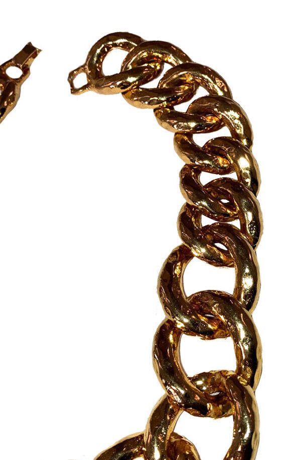 Designer Kenneth Jay Lane KJL Runway Gold Plated Jumbo Chain Necklace Size ONE SIZE - 4 Thumbnail