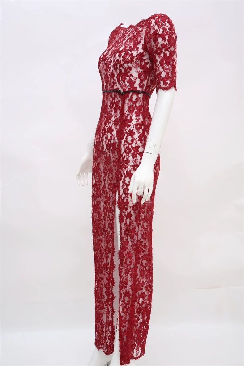 Gucci GucciRed silk dress Size XXS / US 00 / IT 34 - 2 Thumbnail