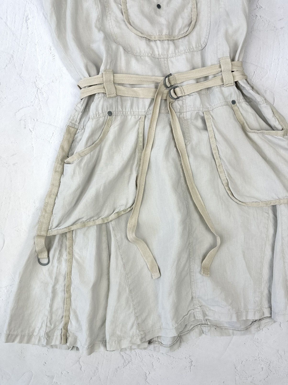 Vintage Vintage Bondage Linen Oversized Dress Size XL / US 12-14 / IT 48-50 - 2 Thumbnail