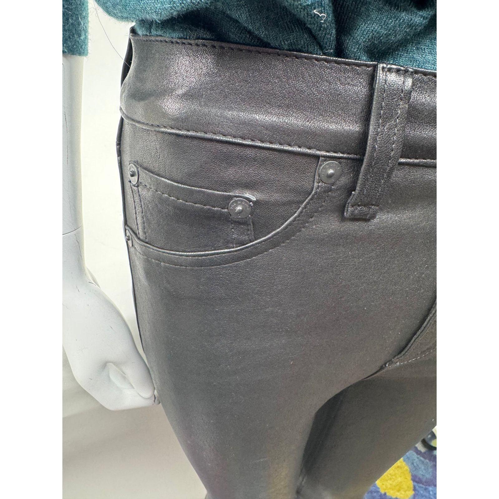 Rag & Bone Women’s Rag & Bone NWOT Black Leather Pants Size 25 Size 25" / US 0 / IT 36 - 7 Thumbnail