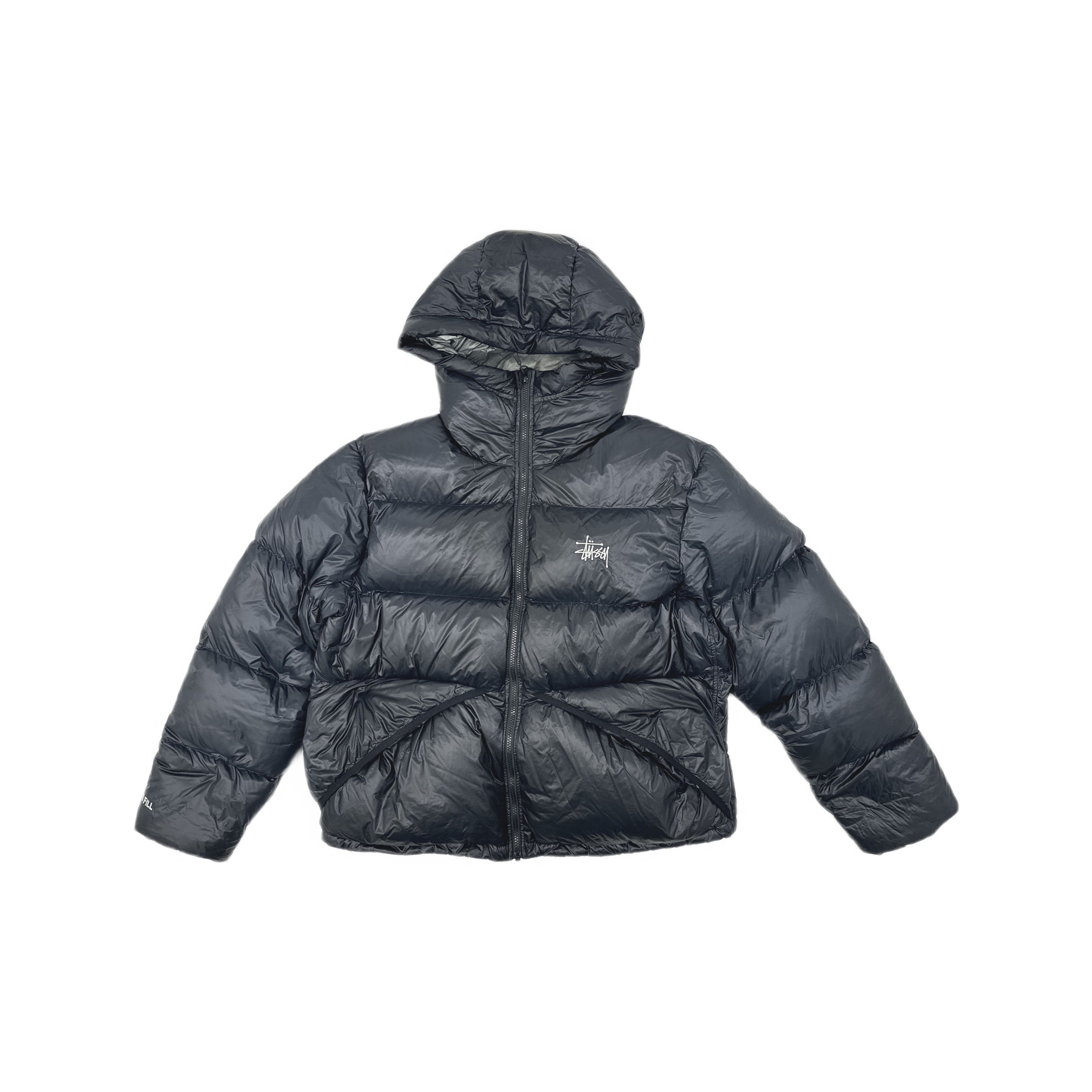 Stussy Micro Ripstop Down Parka in Black and Pink 800 full | Grailed