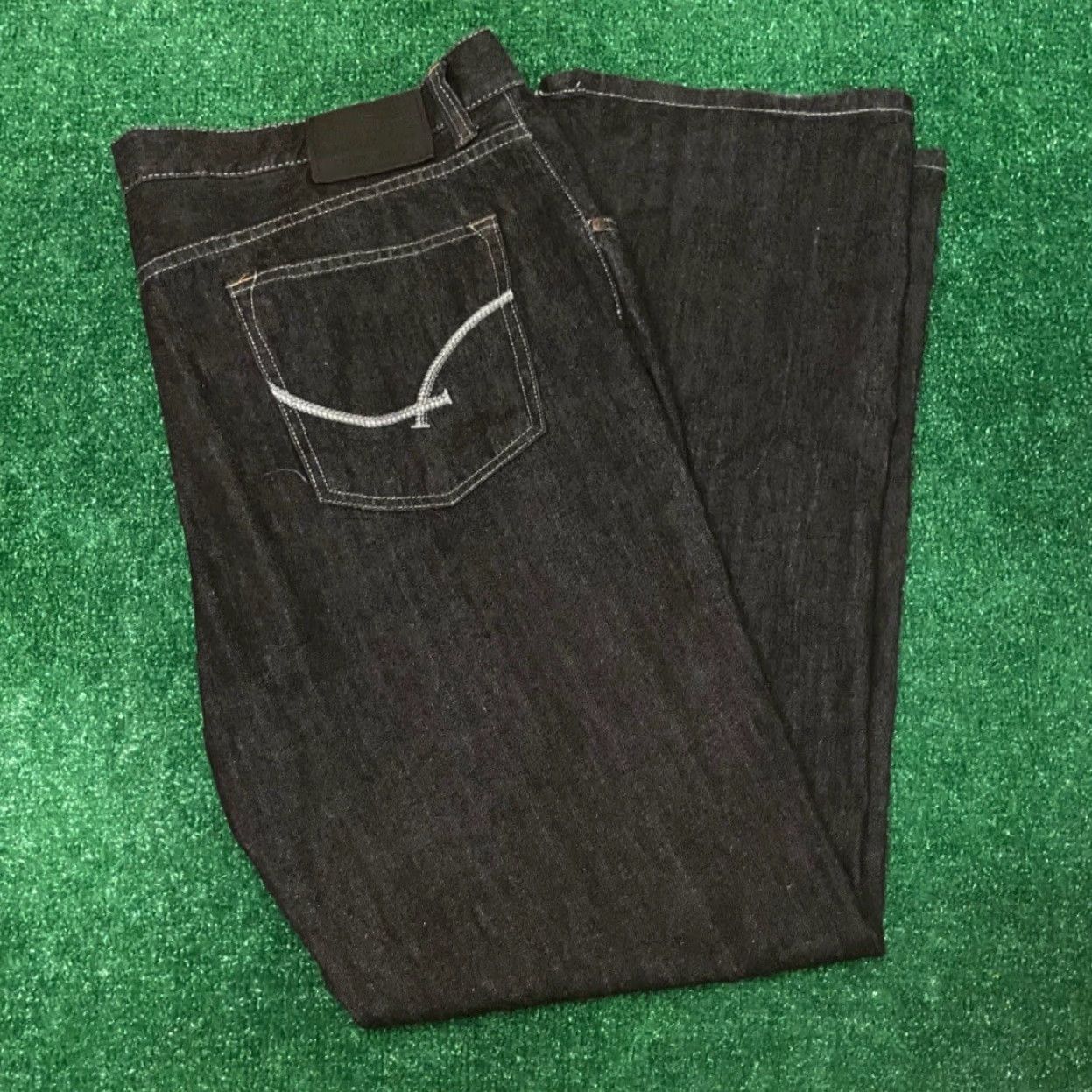 Southpole VINTAGE Y2K Ecko UNLTD Baggy Skater Grunge Jeans VTG Mens 42 Dark Black Size US 42 / EU 58 - 5 Thumbnail