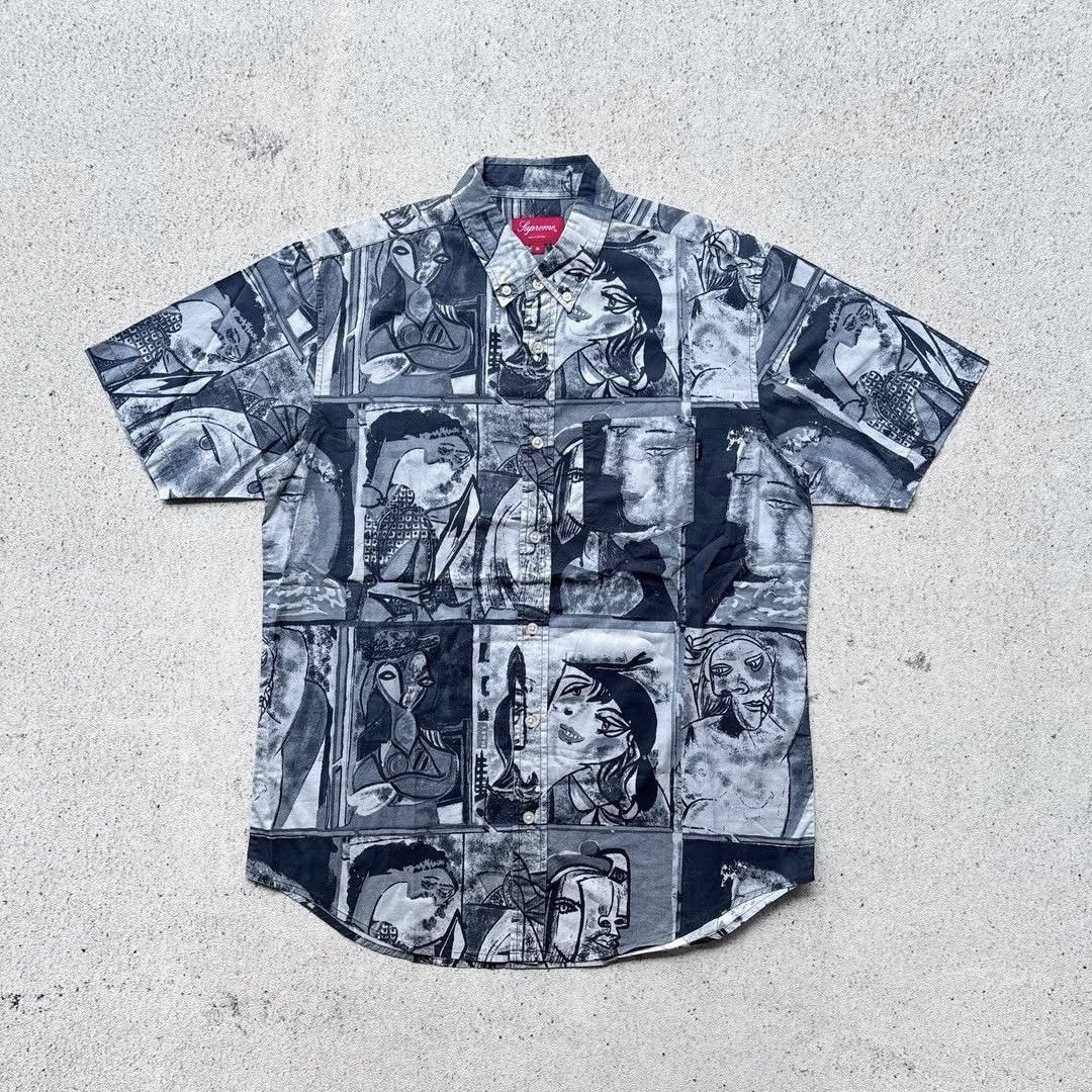 RARE💥 SUPREME picasso SS14 pocket button up