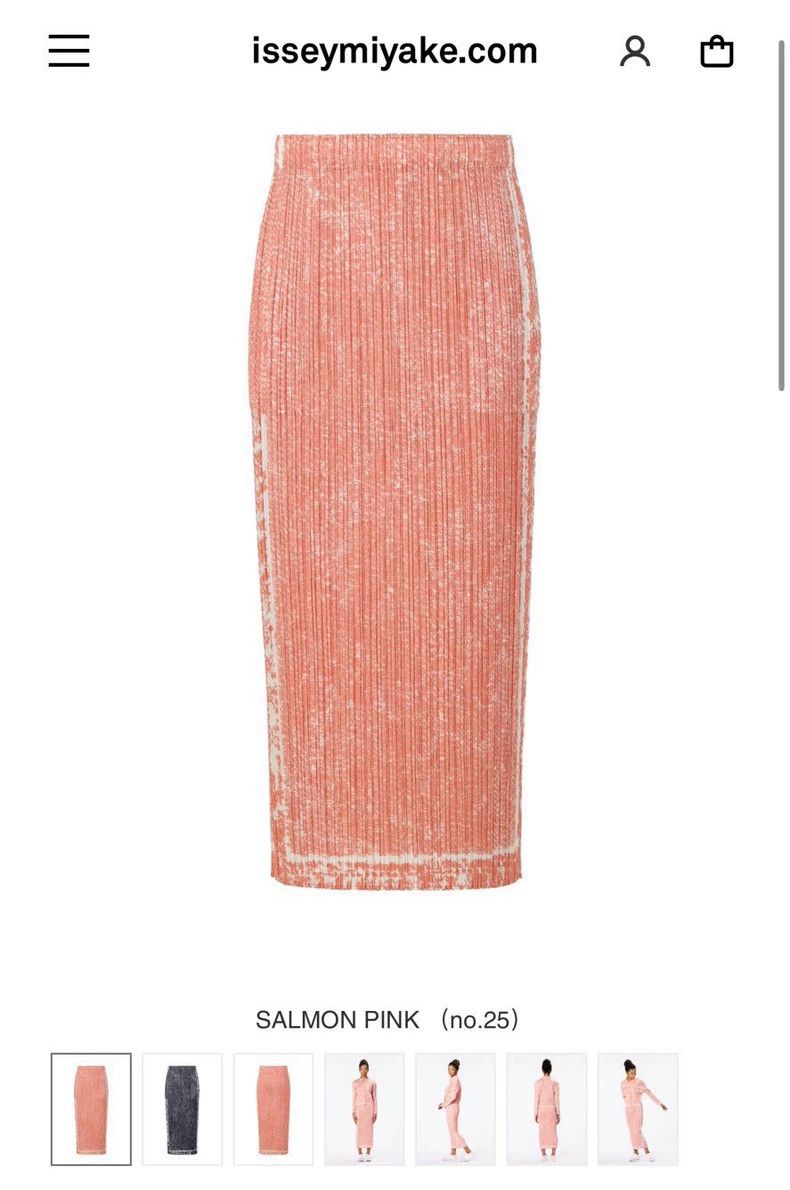 Issey Miyake Issey Miyake size:3 Pink snowflake denim skirt Size 31" - 1 Thumbnail