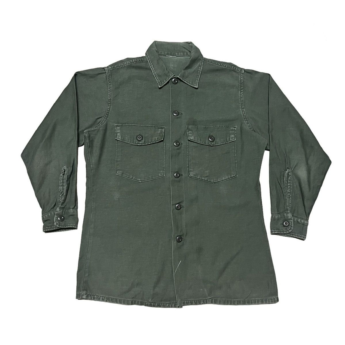 Vintage Vintage Military Army Issue Button Up Shirt Size US L / EU 52-54 / 3 - 1 Thumbnail