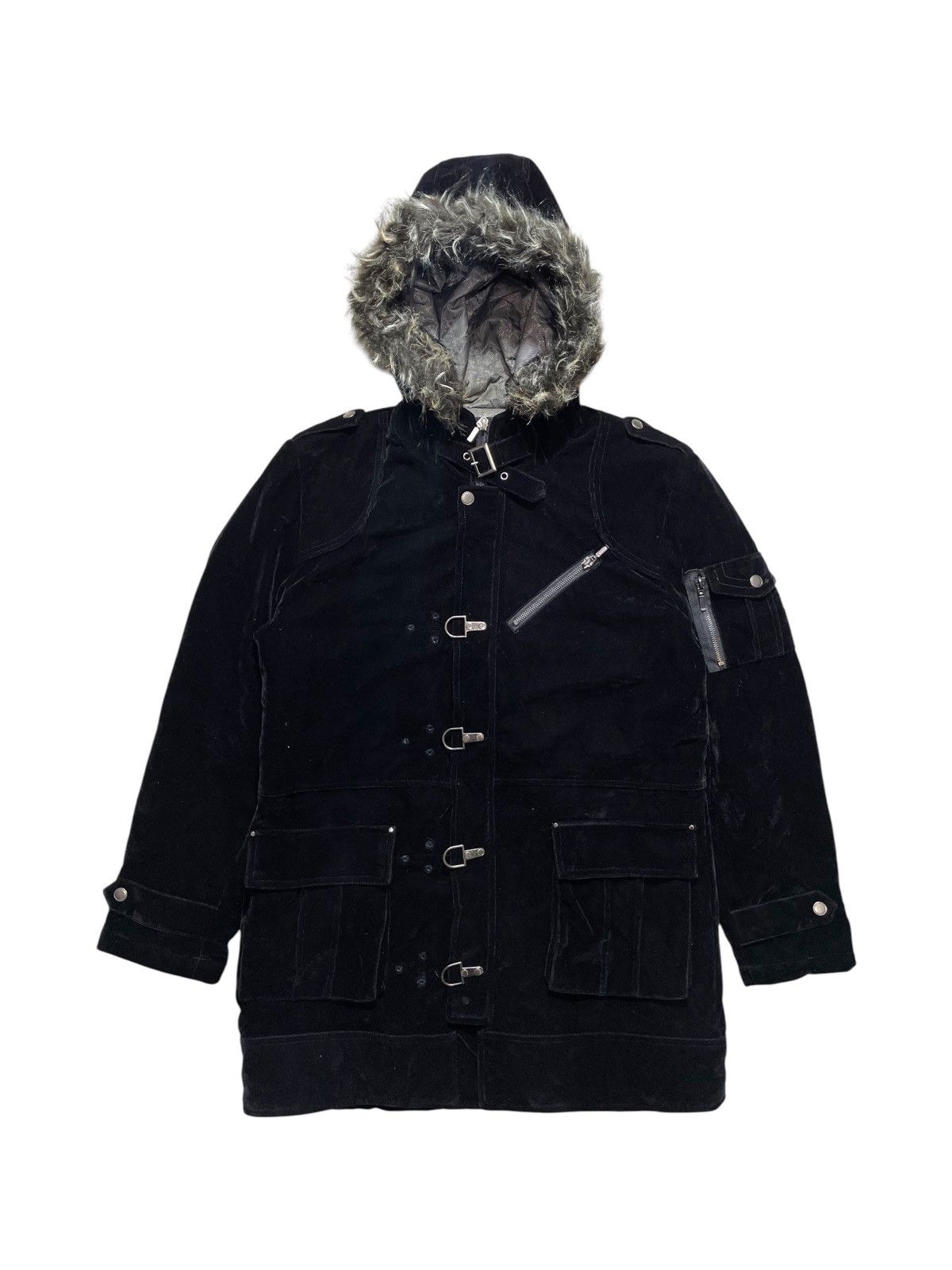 Japanese Brand × Vintage Japanese Velvet Bondage Fur Jacket Seditionaries Style Size US M / EU 48-50 / 2 - 1 Thumbnail