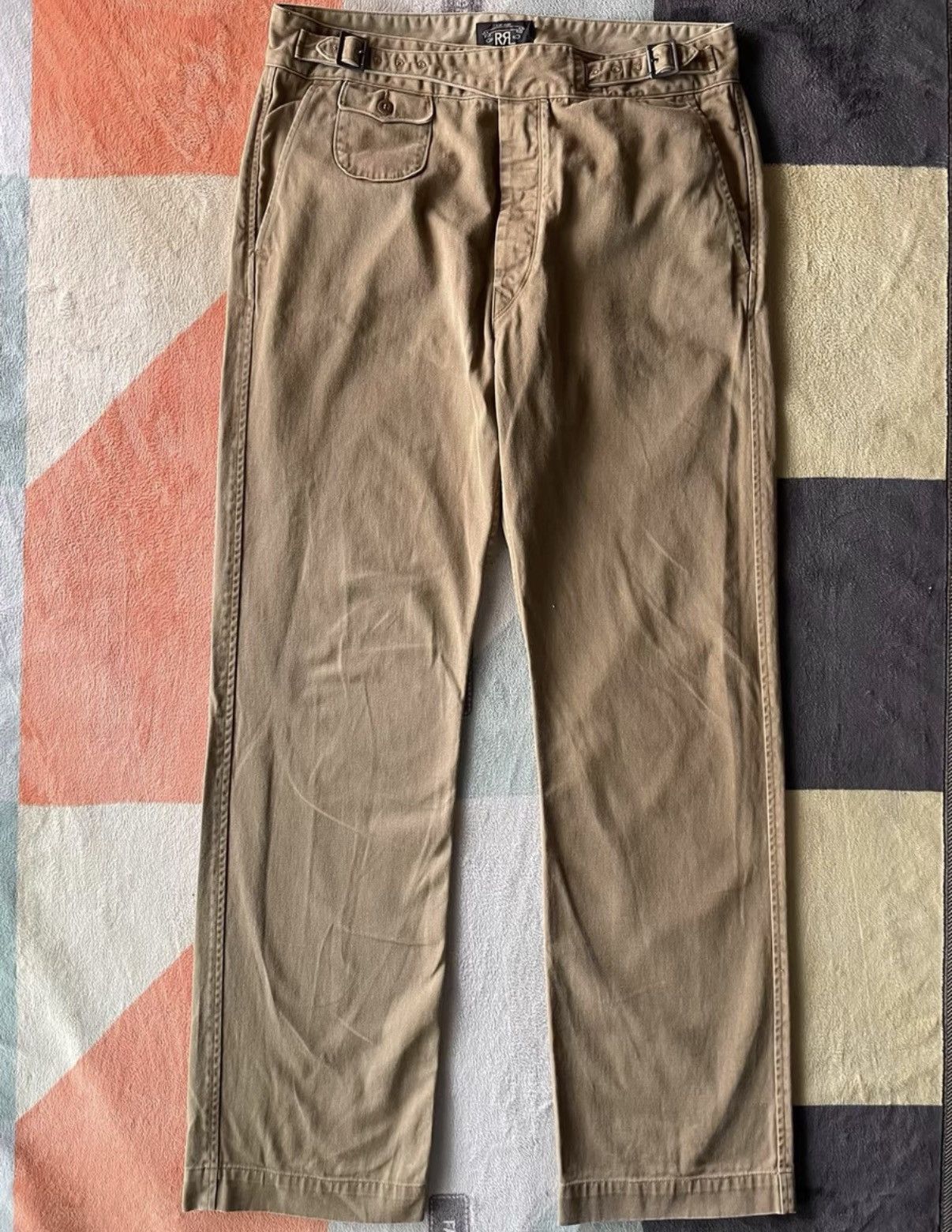 RRL Ralph Lauren RRL Ralph Lauren Double RL Gurkha Khaki Officer Pants K22 Size US 36 / EU 52 - 5 Thumbnail