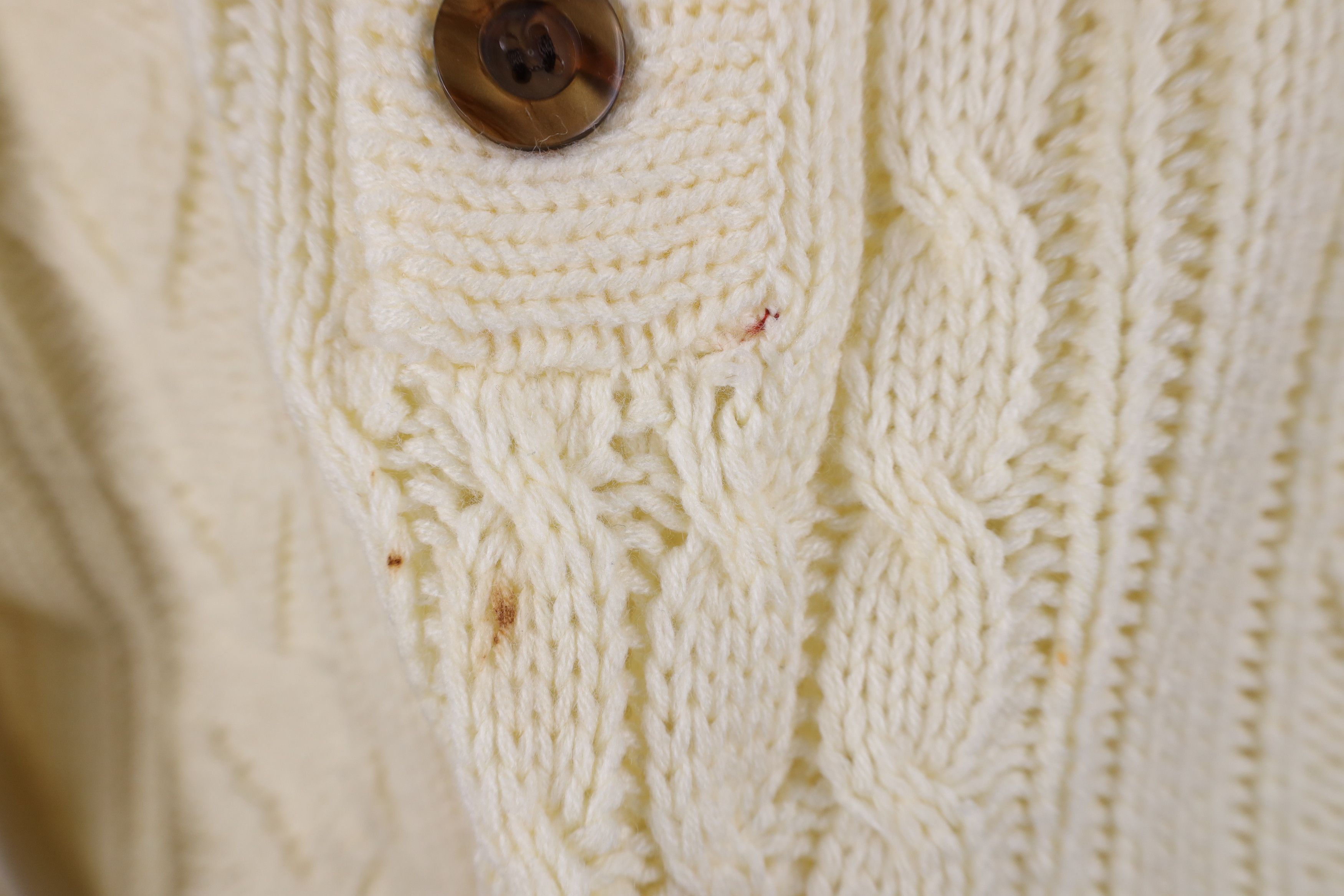 Vintage Vintage 70s Streetwear Fisherman Chunky Cable Knit Sweater Size US S / EU 44-46 / 1 - 5 Thumbnail