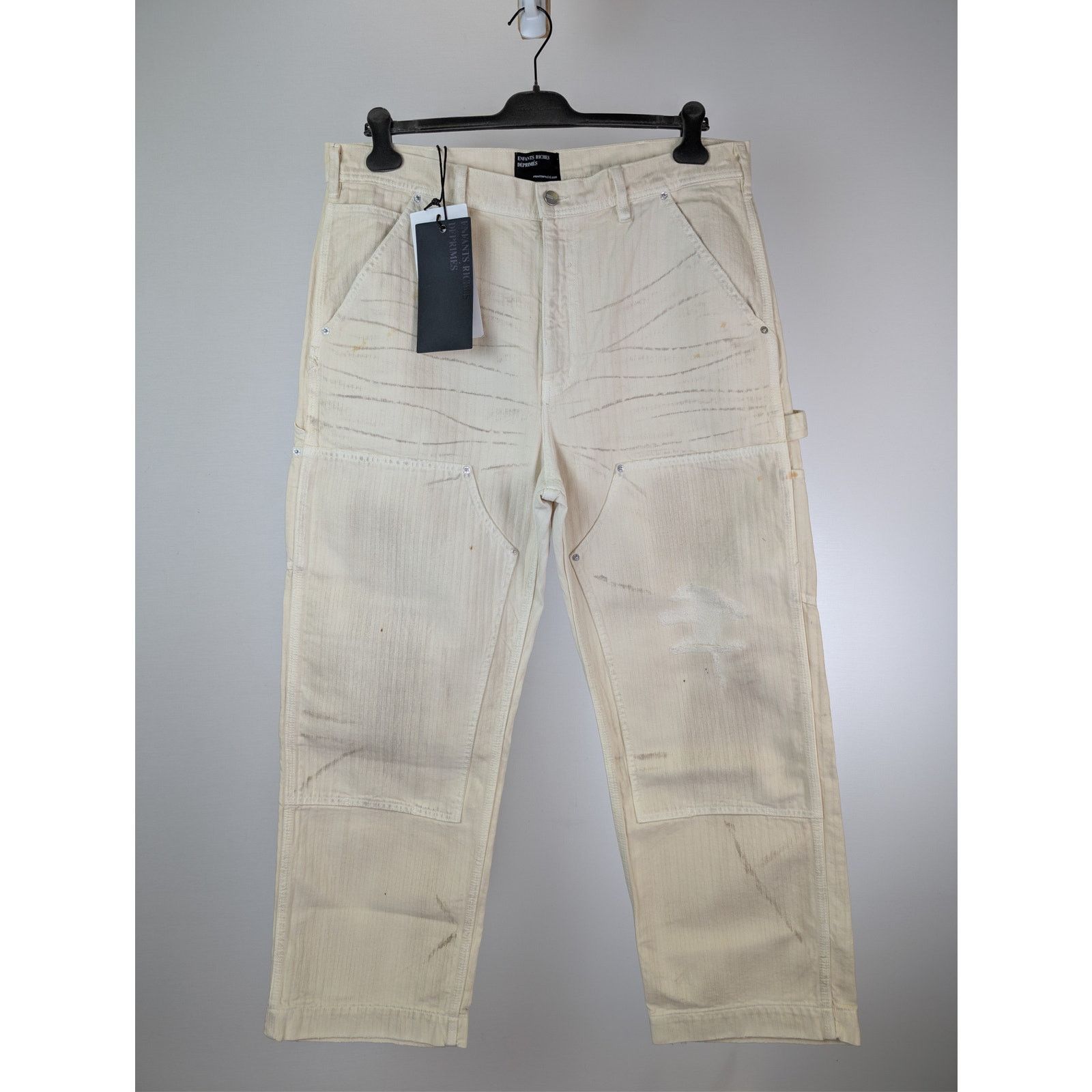 Enfants Riches Deprimes o1rshd1 Double Knee Paint Pants in white Size US 38 / EU 54 - 2 Thumbnail