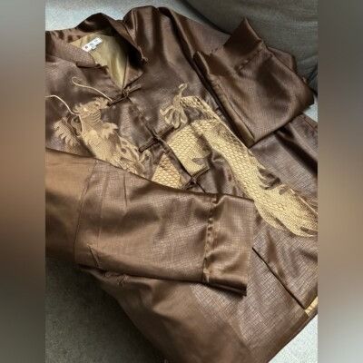 Other Ya Li XXXL Silky Jacket Blouse Kimono Long Sleeve Chinese St Size 3XL / US 20-22 - 5 Thumbnail