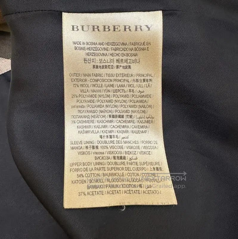 Burberry Burberry Khaki Wool Double-Breasted Long Coat. Size S / US 4 / IT 40 - 8 Thumbnail