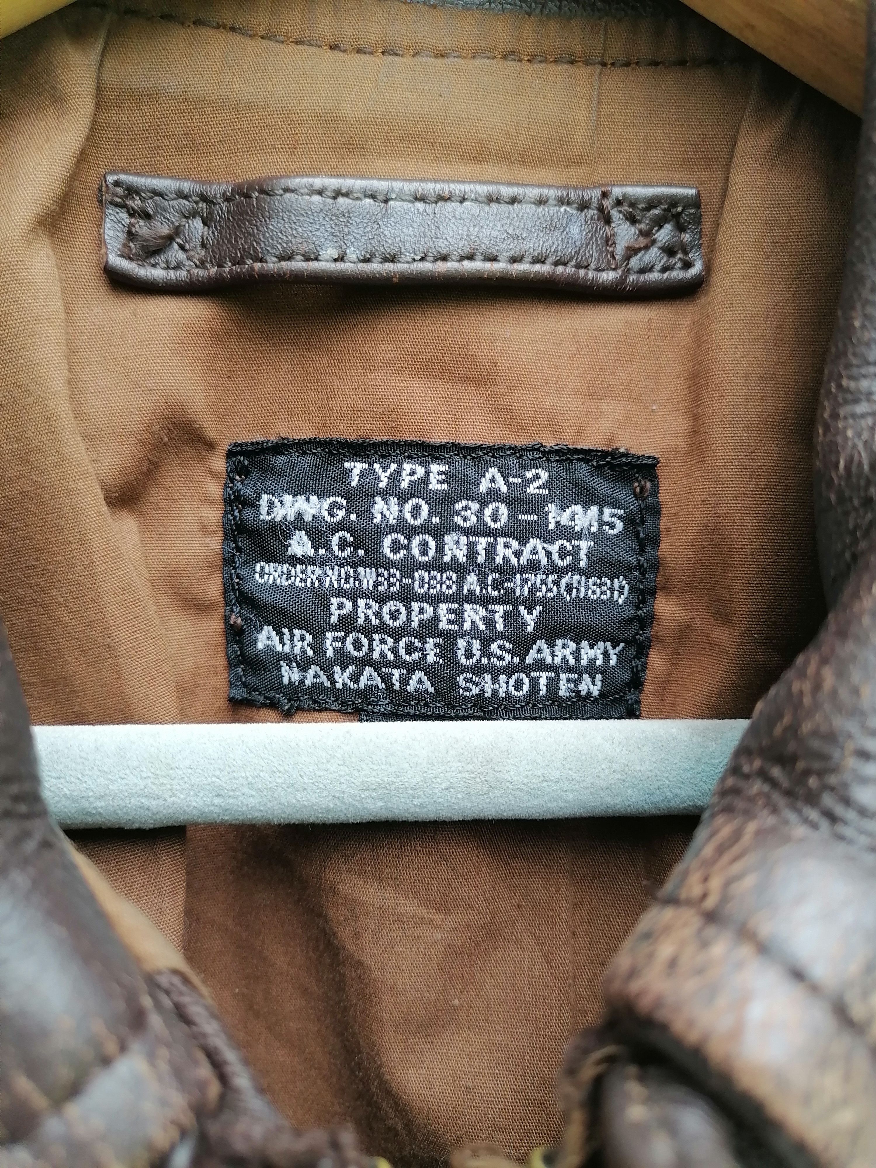 Vintage Vintage Us Air Force Nakata Shoten A-2 Leather Jackets Size US S / EU 44-46 / 1 - 7 Thumbnail