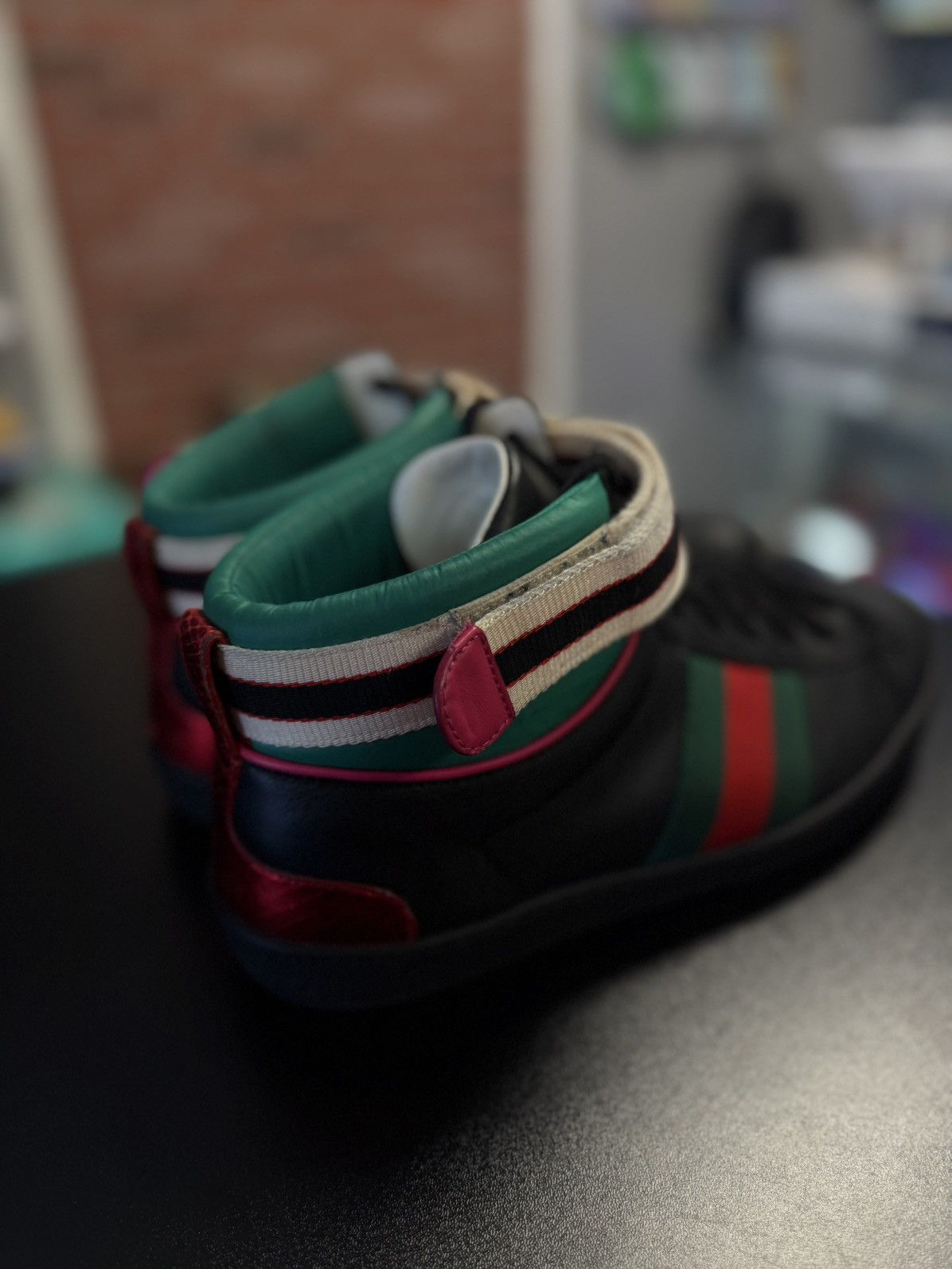 Gucci Gucci Mid Top Sneaker W Strap Size 8G/8.5US Size US 8.5 / EU 41-42 - 16 Thumbnail