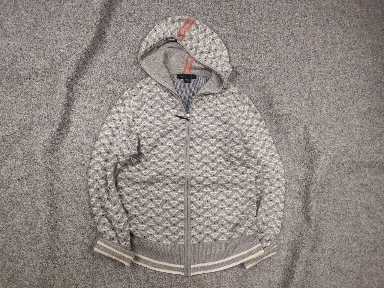 KJUS Kjus Grey sweater full zip wool blend Knit Thermo Hoodie Size L / US 10 / IT 46 - 1 Thumbnail